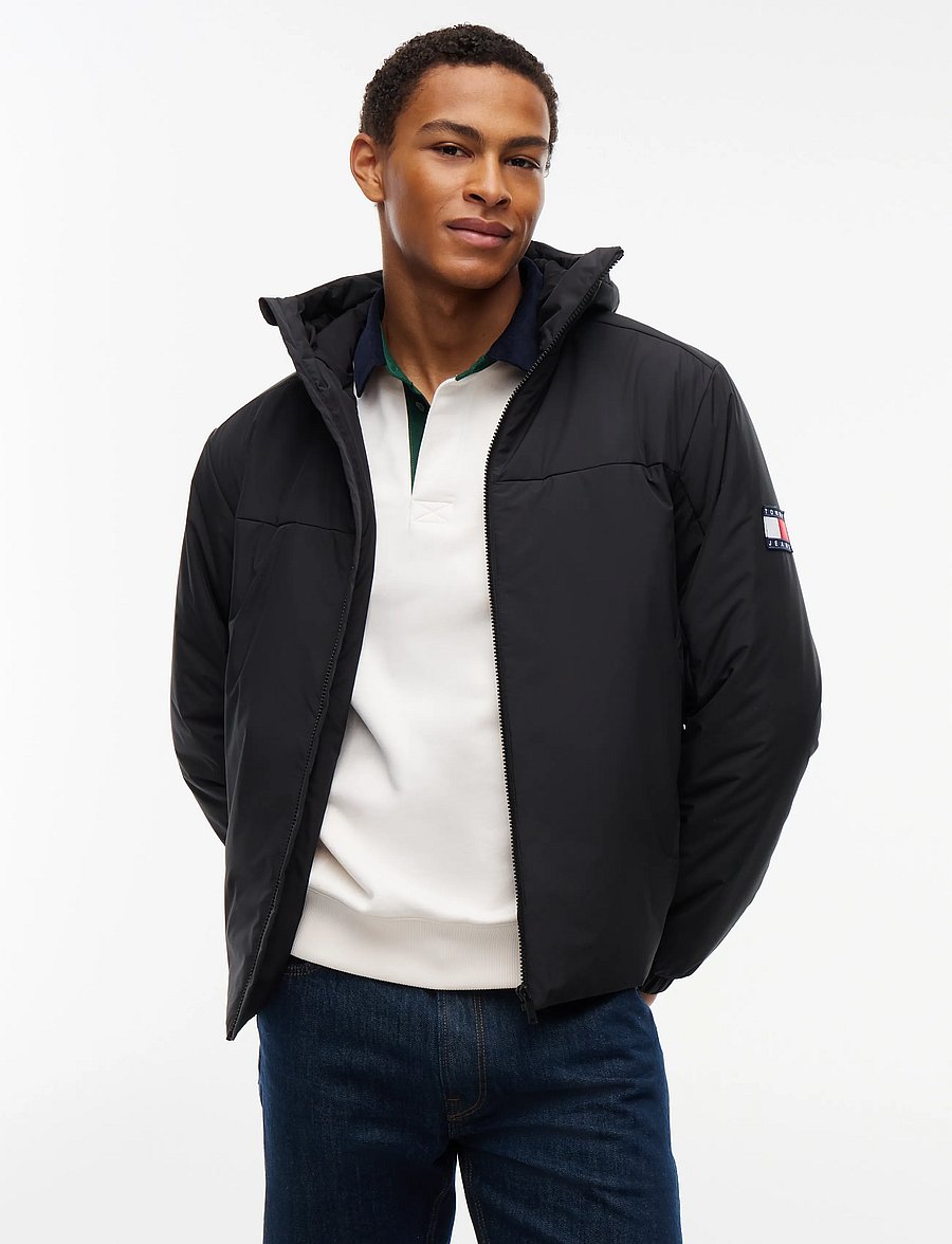 Tommy Jeans - TJM PADDED POLY JACKET EXT - sulejoped - black - 0