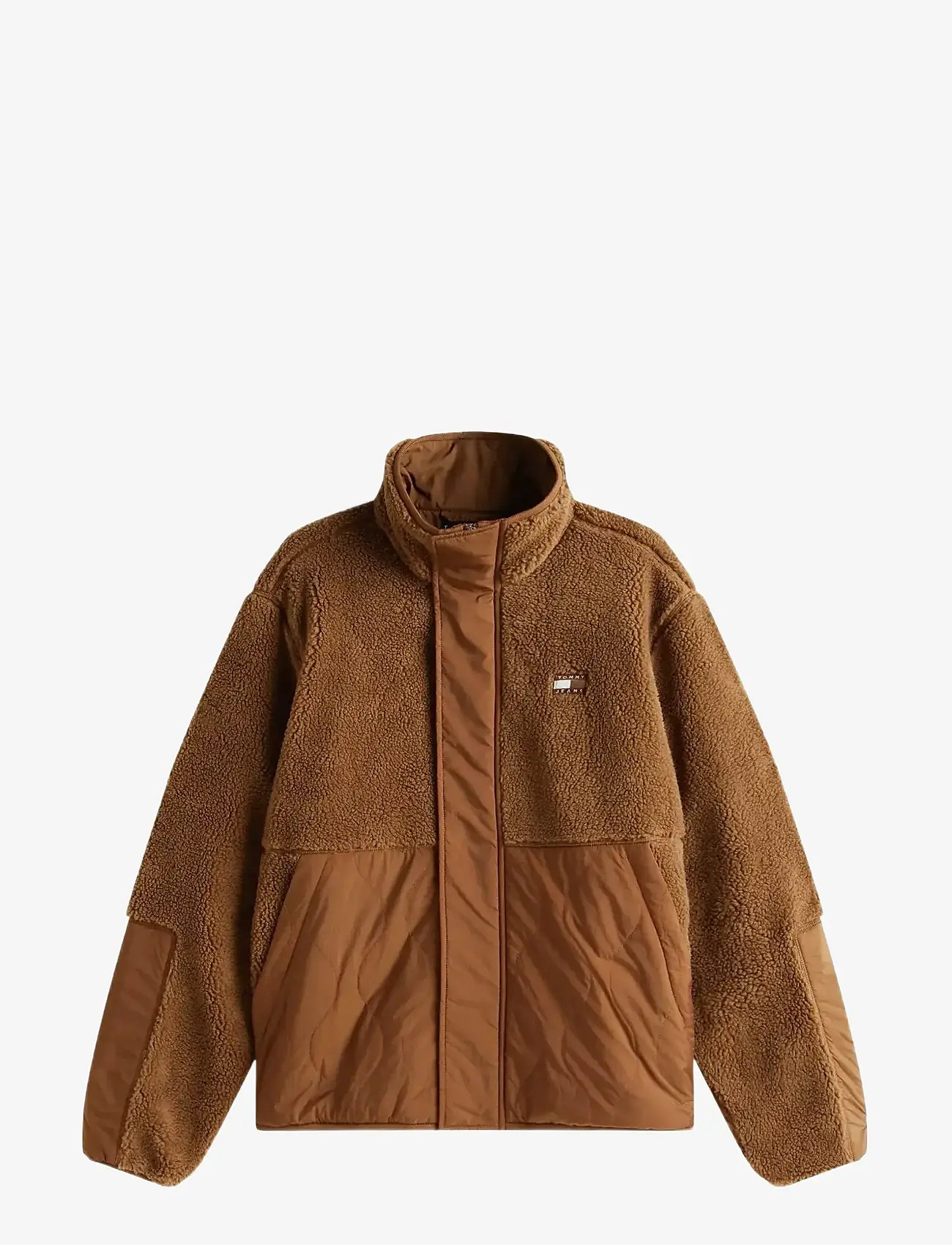 Tommy Jeans - TJM ESSENTL MIX TEDDY JACKET EXT - efterårsjakker - pecan nut - 1