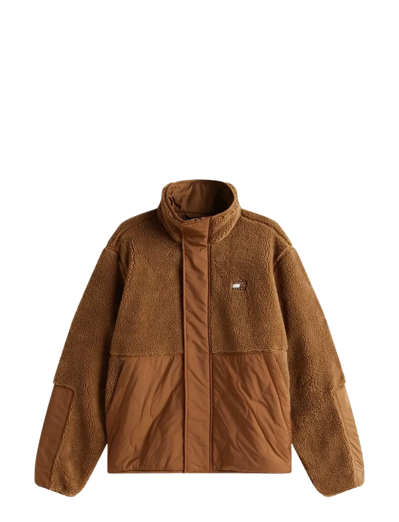 Tommy Jeans TJM ESSENTL MIX TEDDY JACKET EXT - Vårjackor - PECAN NUT / brown