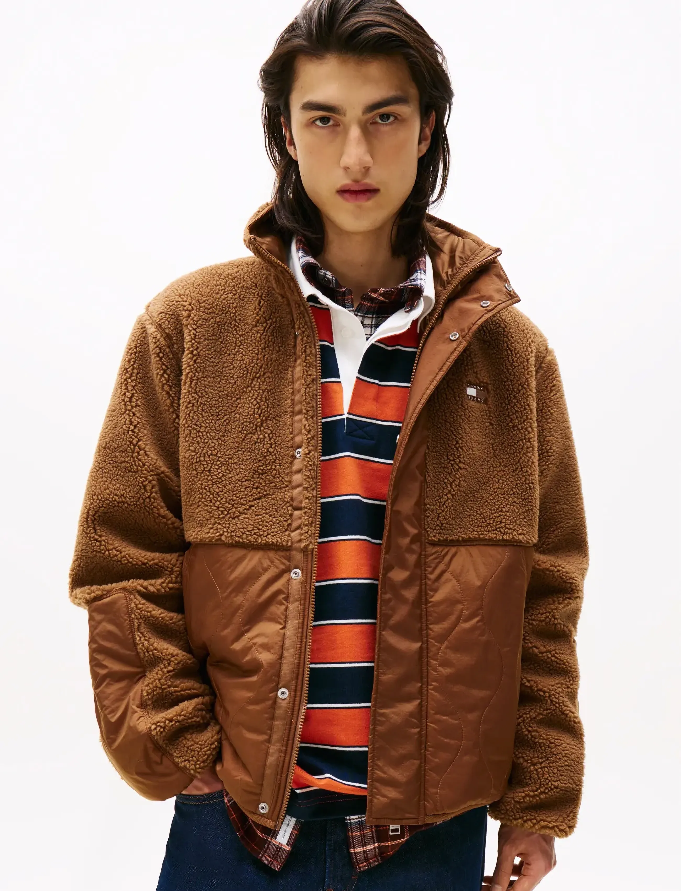 Tjm Essentl Mix Teddy Jacket Ext