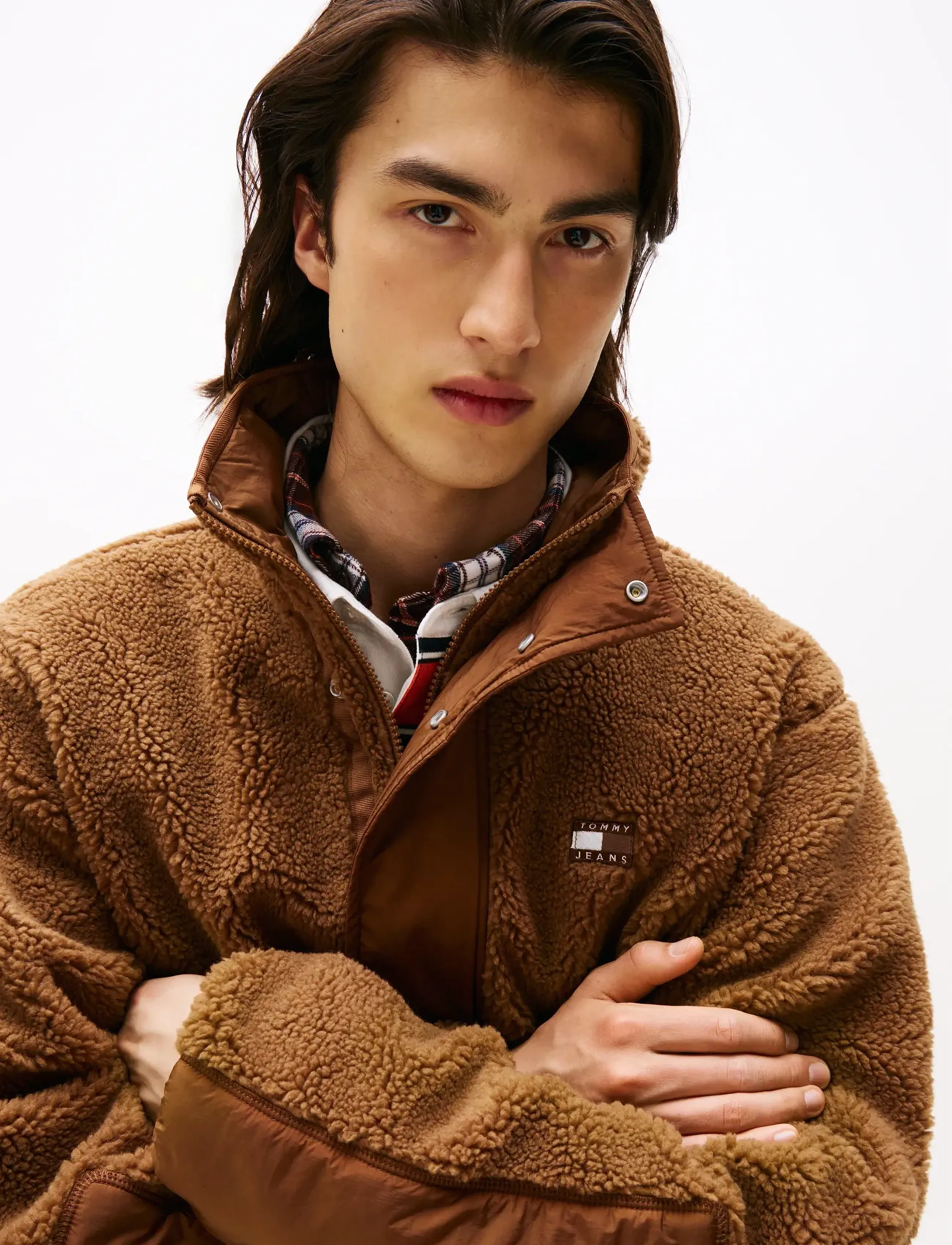 Tjm Essentl Mix Teddy Jacket Ext 5