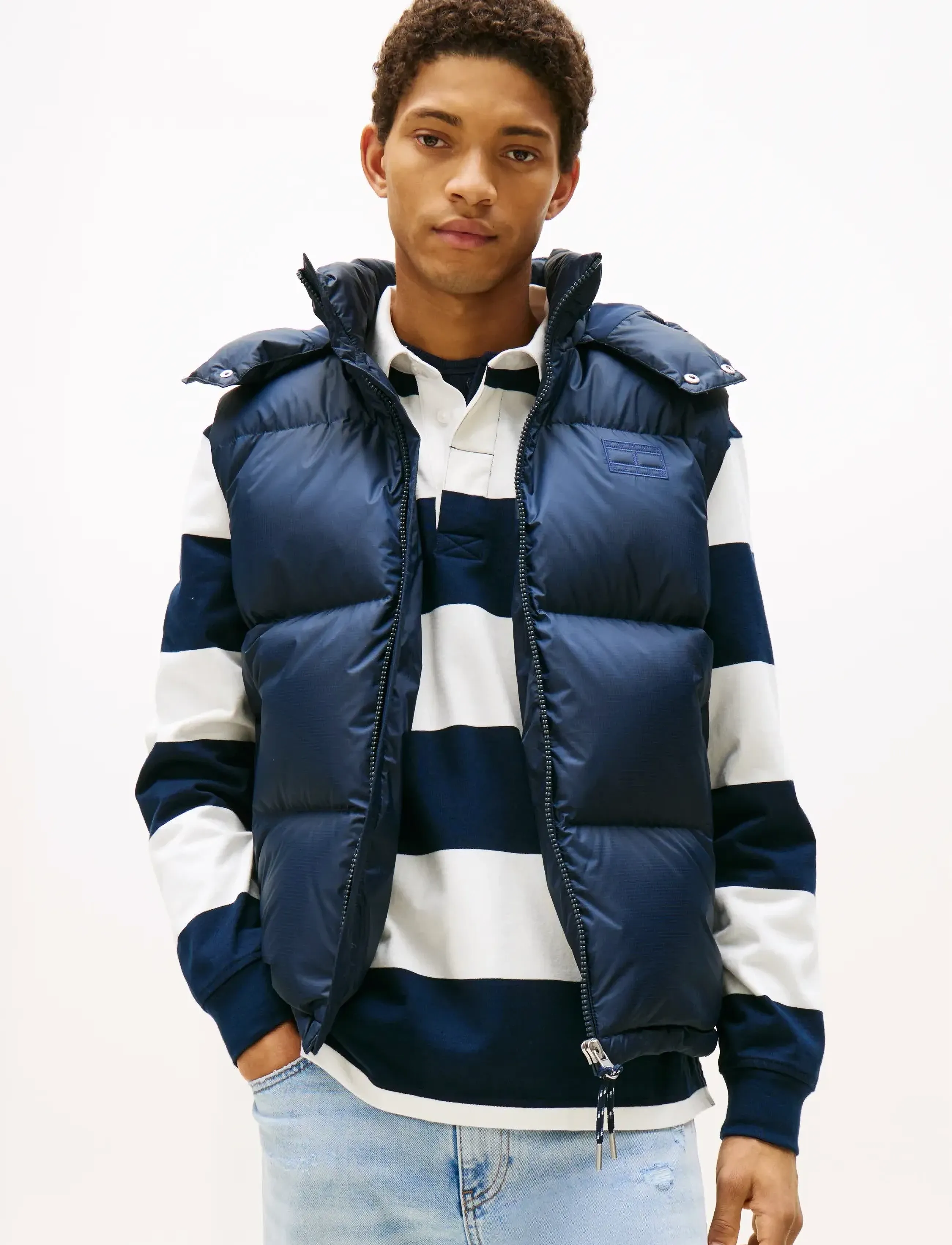 Tommy Jeans TJM ALASKA DOWN VEST EXT - Tommy Hilfiger - DARK NIGHT NAVY / navy