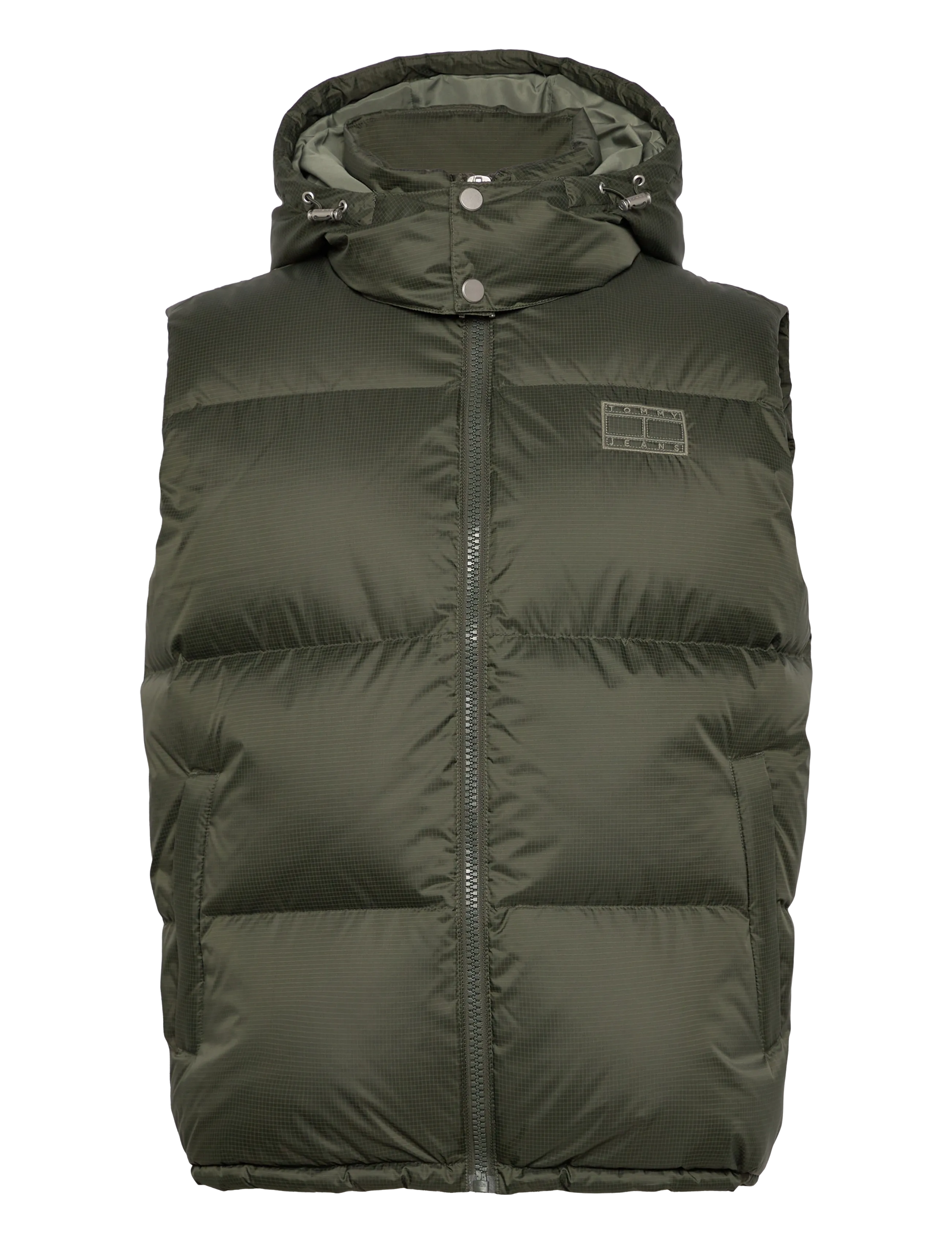 Tommy Jeans TJM ALASKA DOWN VEST EXT - Jakid ja mantlid - PEWTER GREEN / khaki/green
