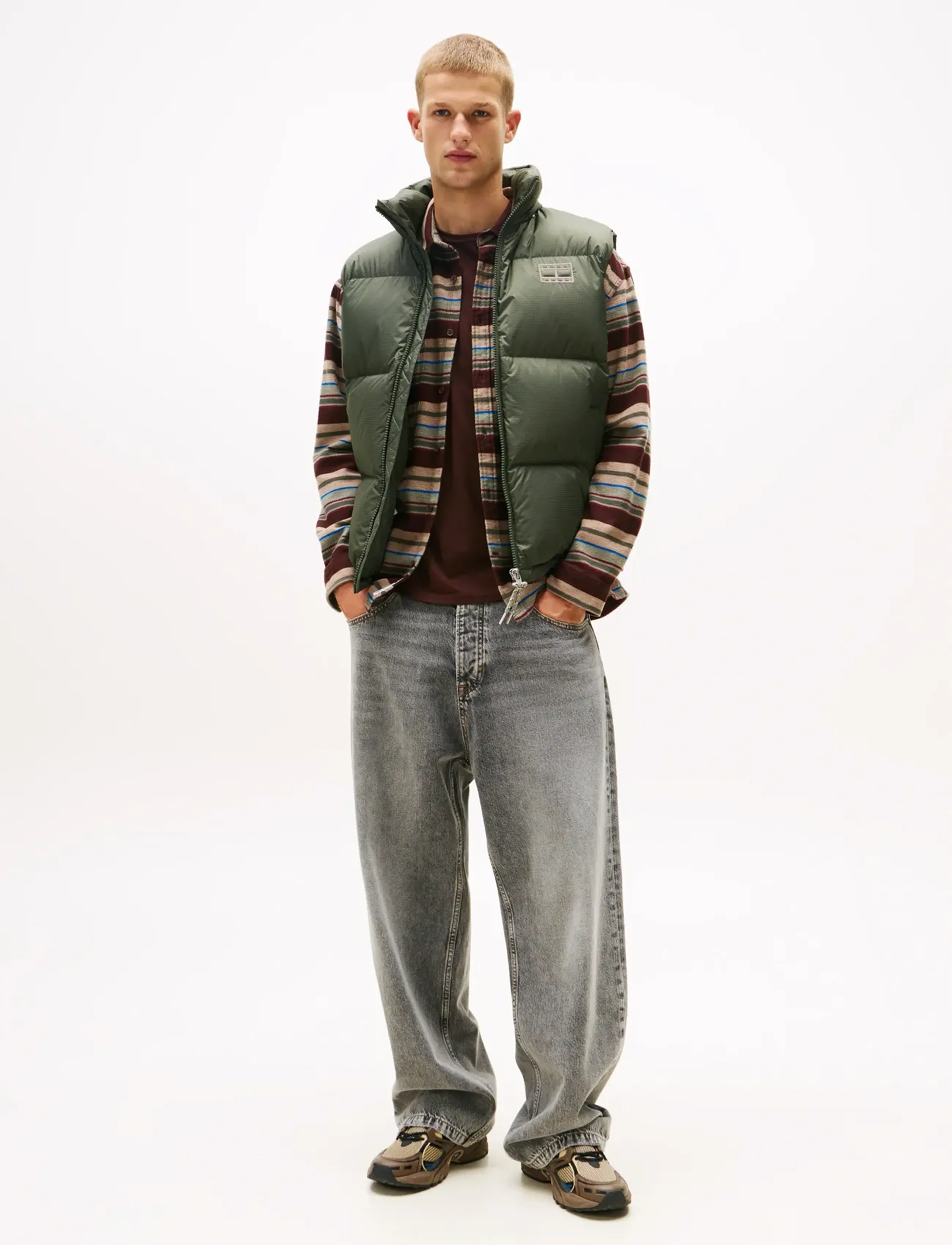 Tommy Jeans - TJM ALASKA DOWN VEST EXT - vestid - pewter green - 4