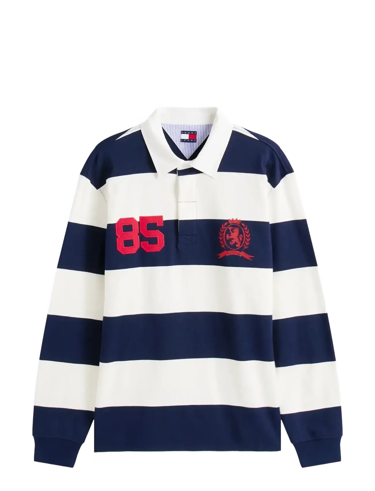 Tommy Jeans TJM RLX STRIPE RUGBY - Poloer - DARK NIGHT NAVY STRIPE / multi