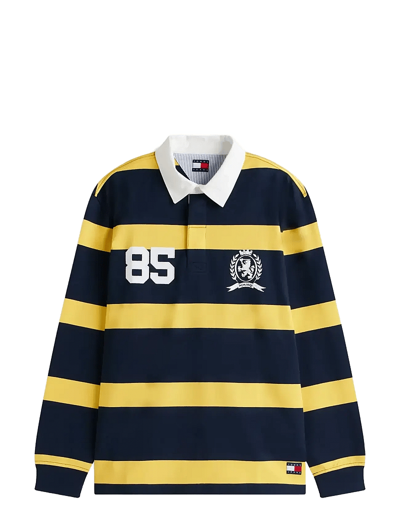 Tommy Jeans - TJM RLX STRIPE RUGBY - langärmelig - yielding yellow stripe - 1