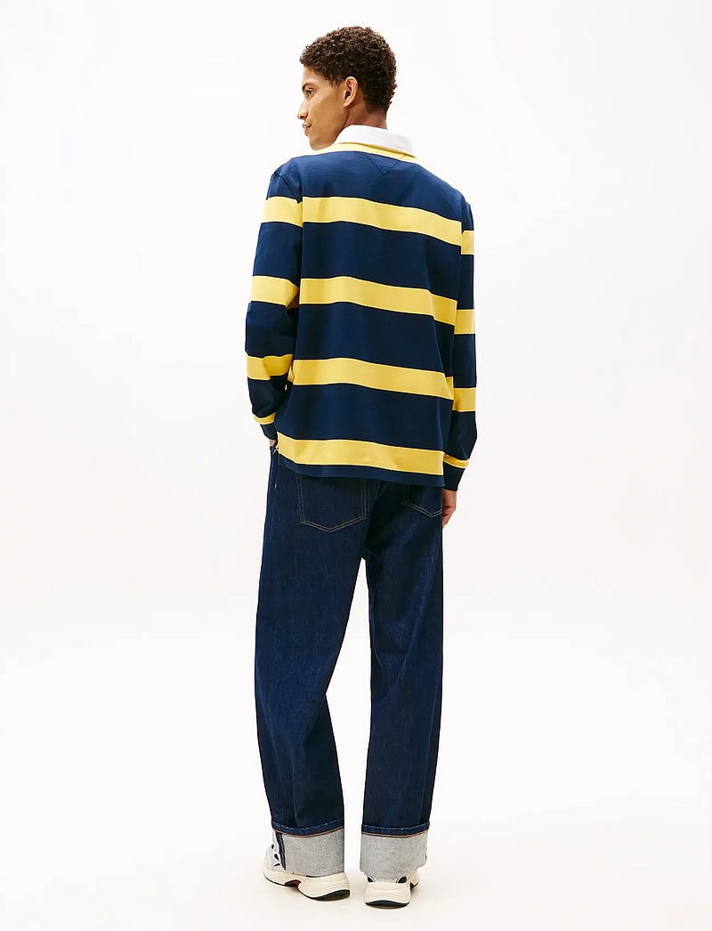 Tommy Jeans - TJM RLX STRIPE RUGBY - langärmelig - yielding yellow stripe - 3