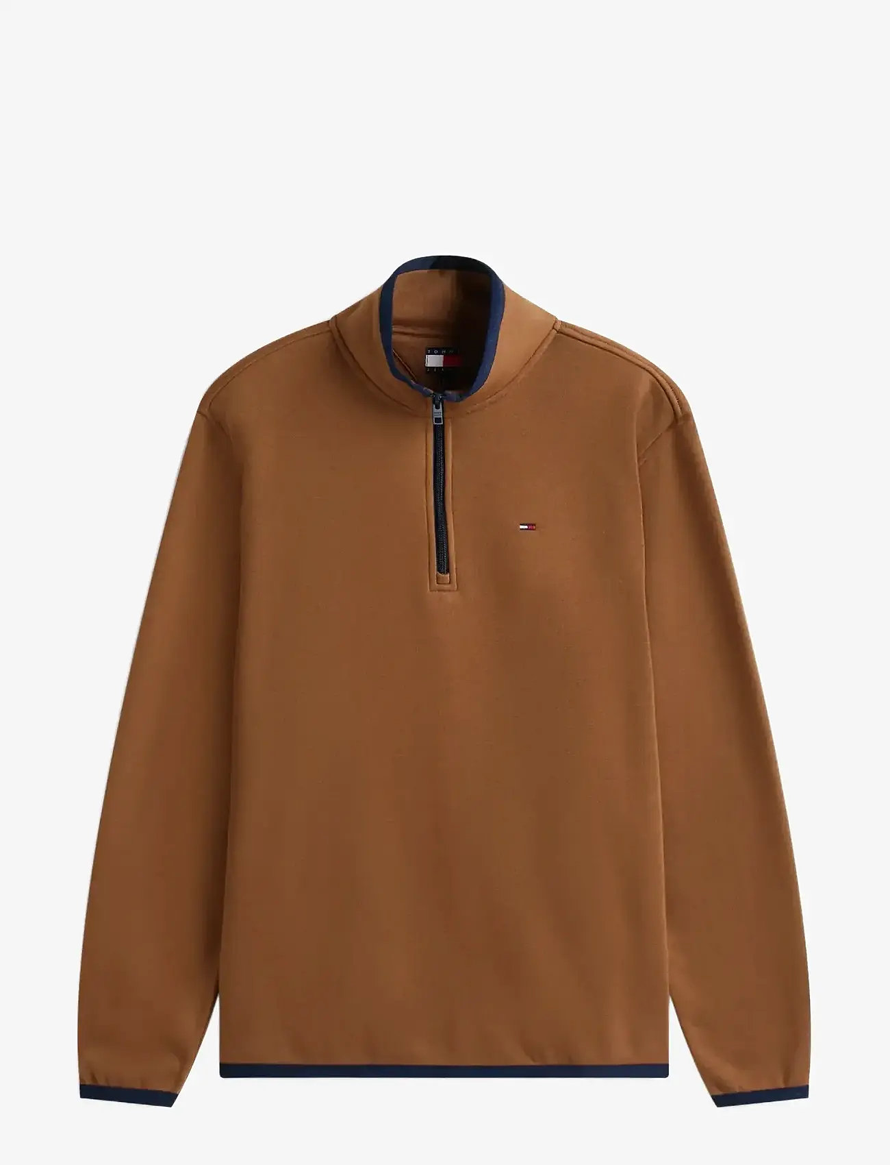 Tommy Jeans - TJM REG S FLAG ENTRY FLEECE EXT - teddy sweaters - pecan nut - 1