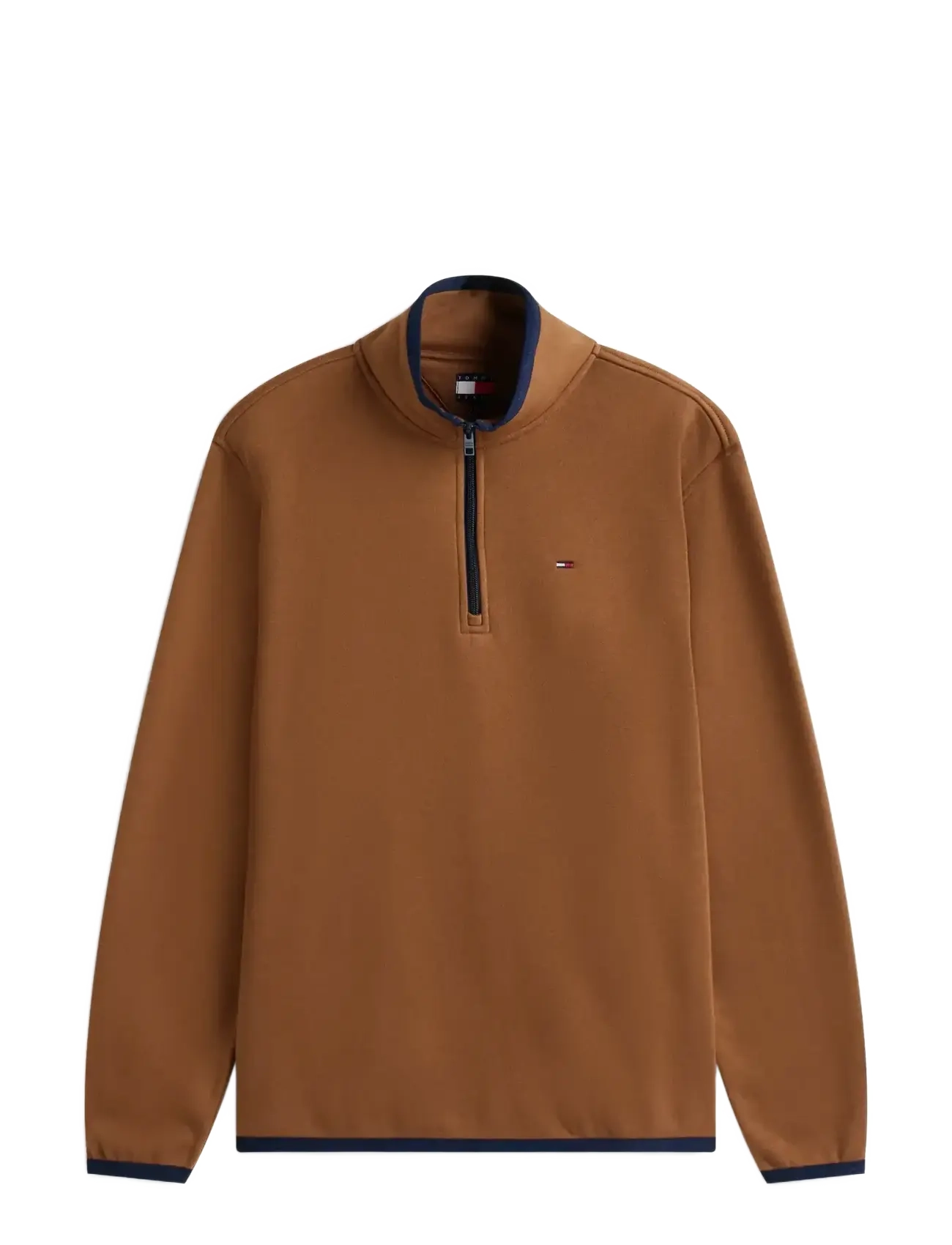 Tommy Jeans TJM REG S FLAG ENTRY FLEECE EXT - Mid layer jackets - PECAN NUT / brown