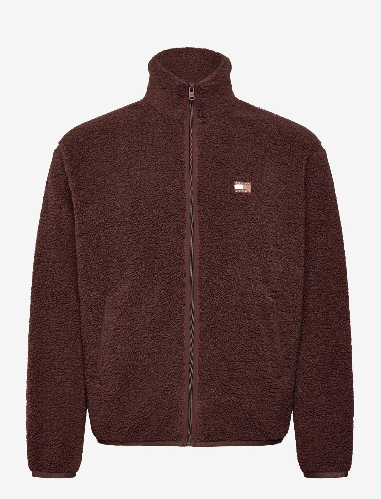 Tommy Jeans - TJM RLX BADGE FZ TEDDY - teddytröjor - rich brown - 1