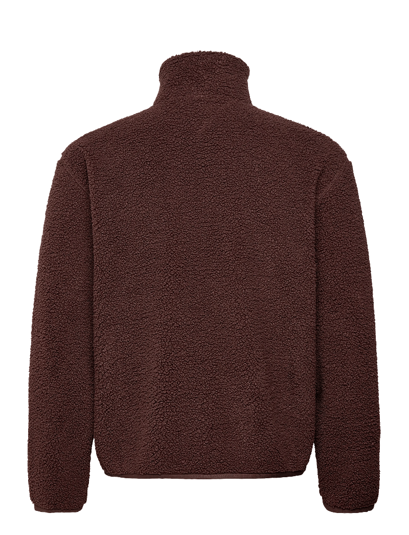 Tommy Jeans - TJM RLX BADGE FZ TEDDY - teddytröjor - rich brown - 2