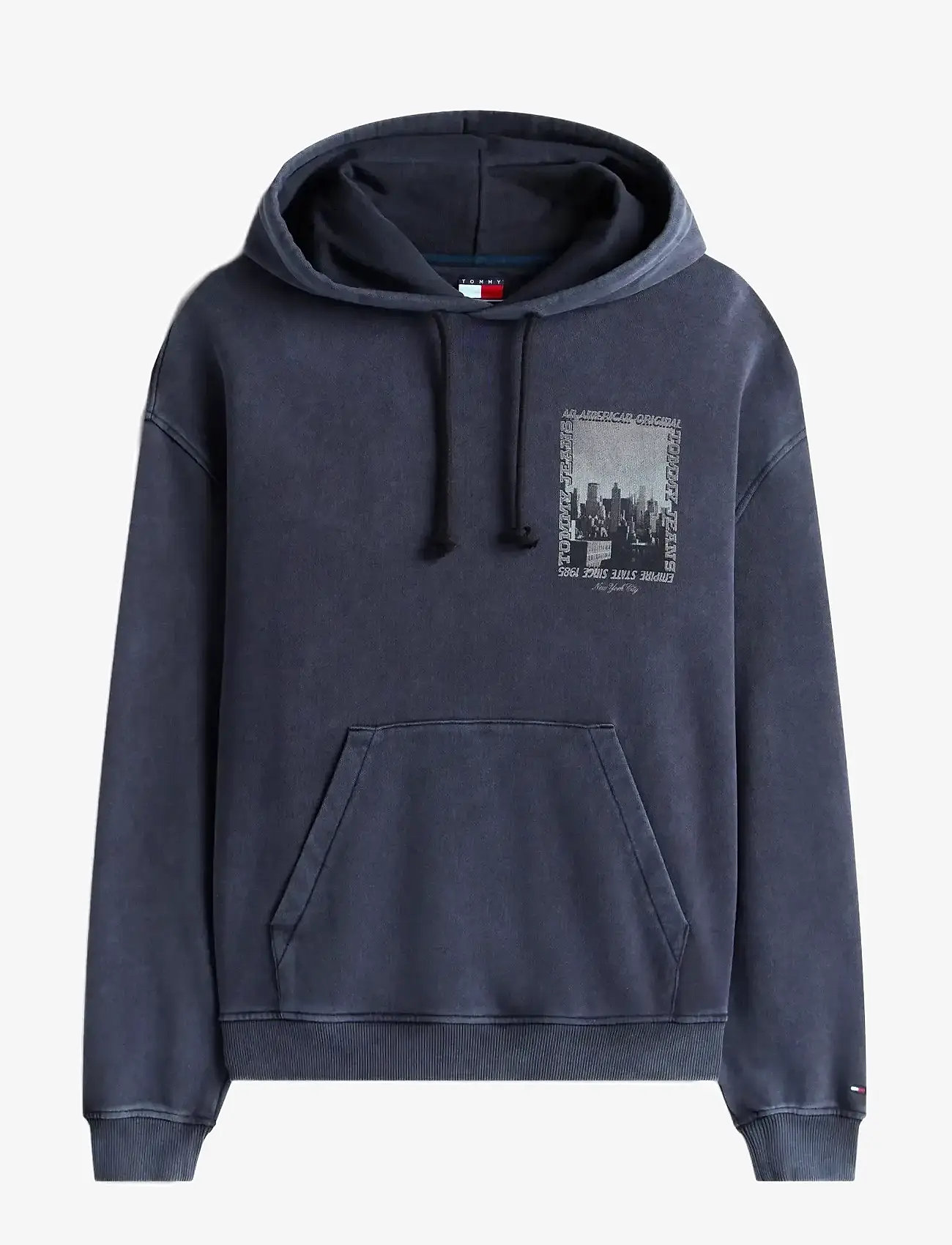 Tommy Jeans - TJM 90S WSHD PHOTO CITY HOOD EXT - hoodies - black - 1