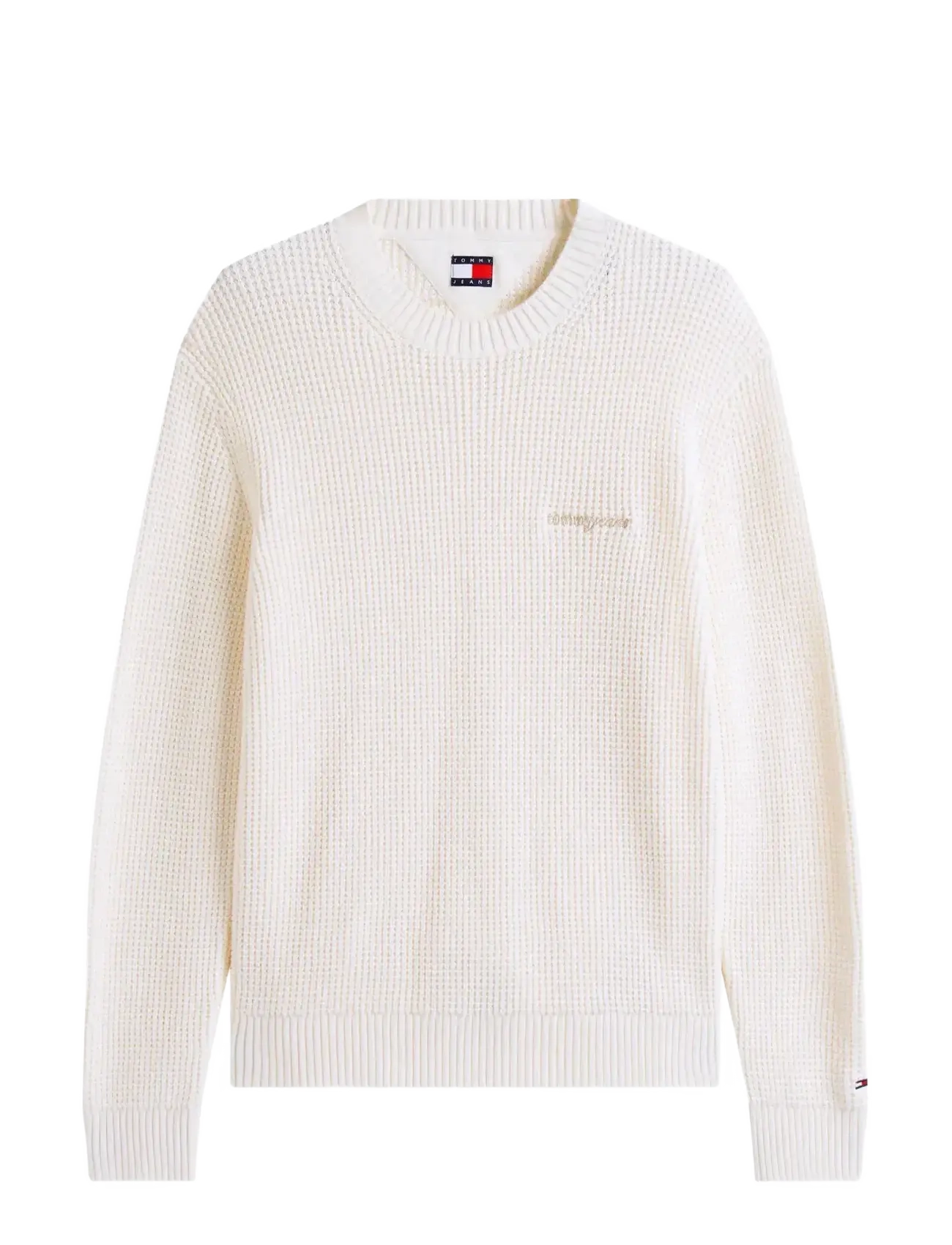 TOMMY JEANS Tjm Reg Script Chunky Sweat Cream - XL - Herren