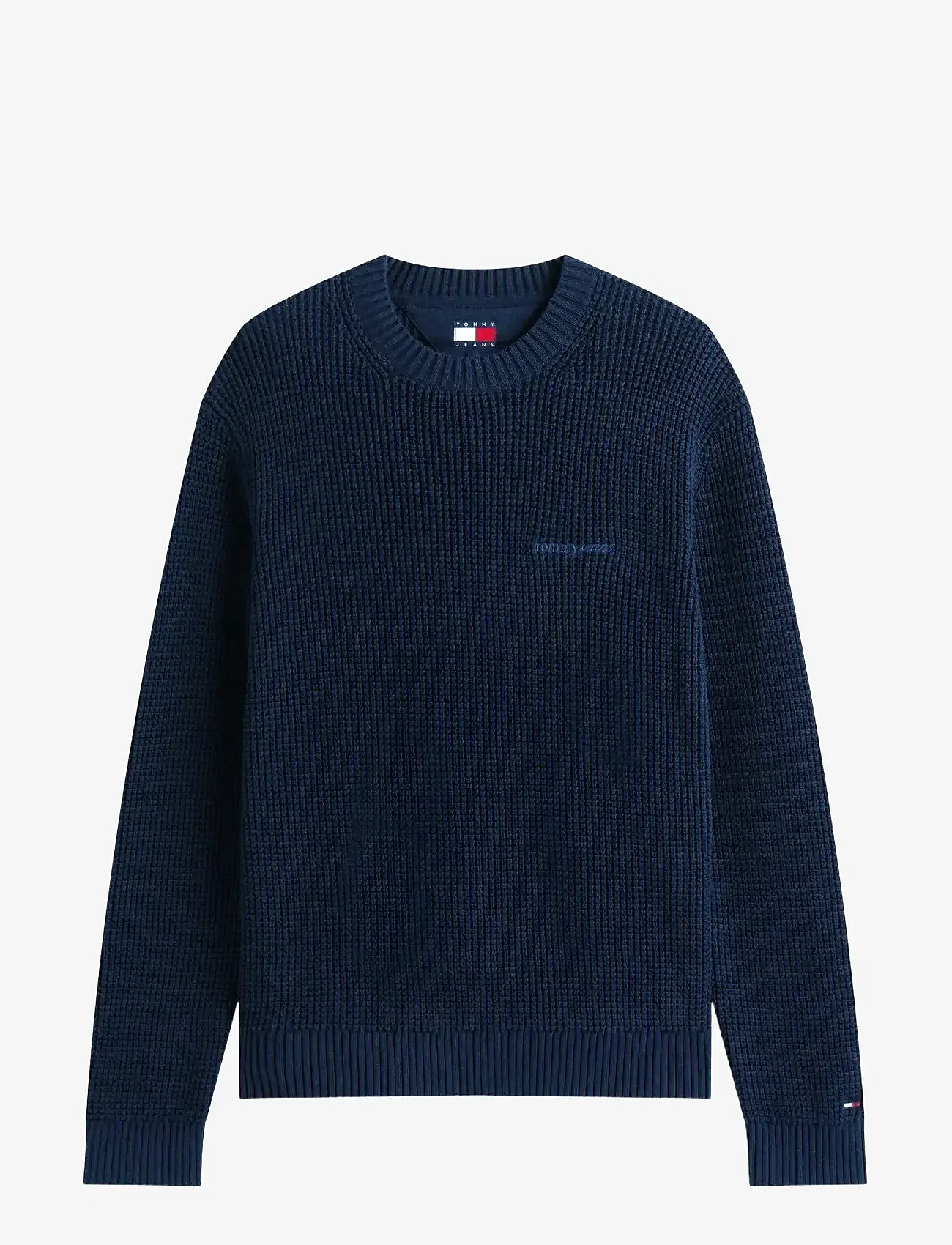 Tommy Jeans - TJM REG SCRIPT CHUNKY SWEAT - sügisesed riided - dark night navy - 0