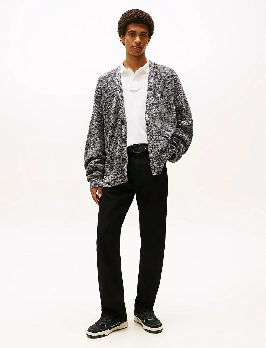 Tommy Jeans - TJM RLX BADGE MULTI TWIST CARDI - kardiganid - black - 3