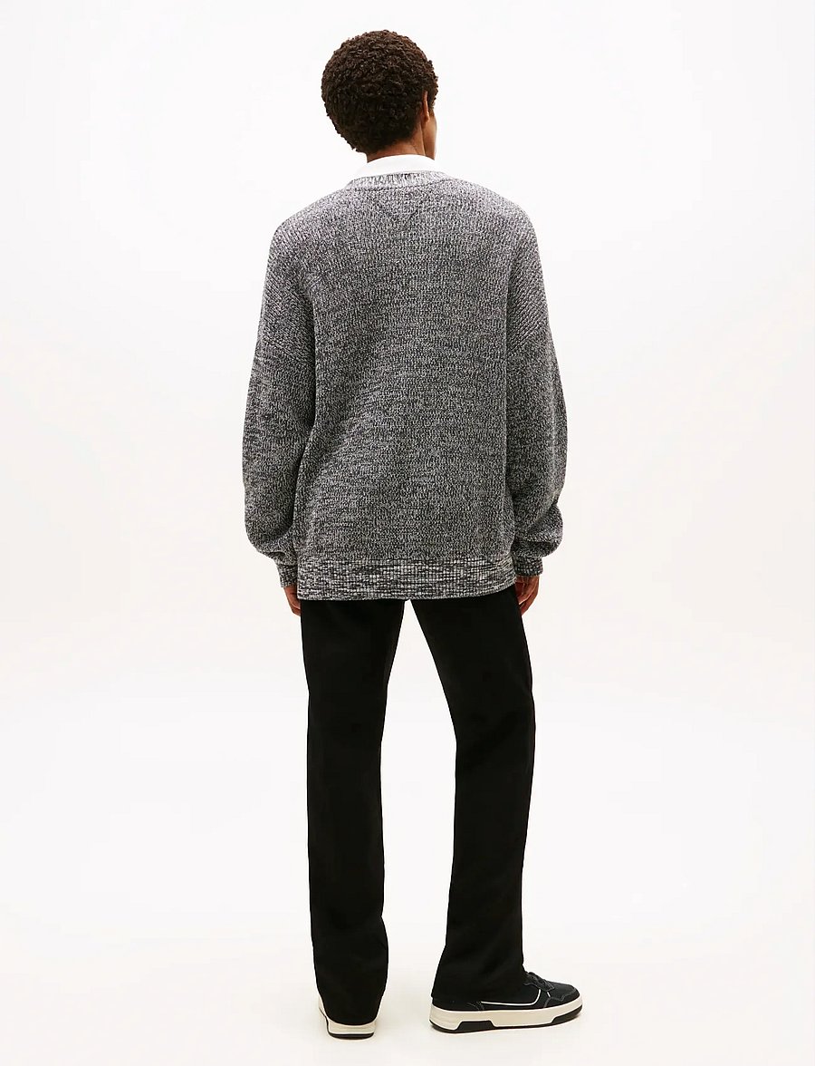 Tommy Jeans - TJM RLX BADGE MULTI TWIST CARDI - kardiganid - black - 4