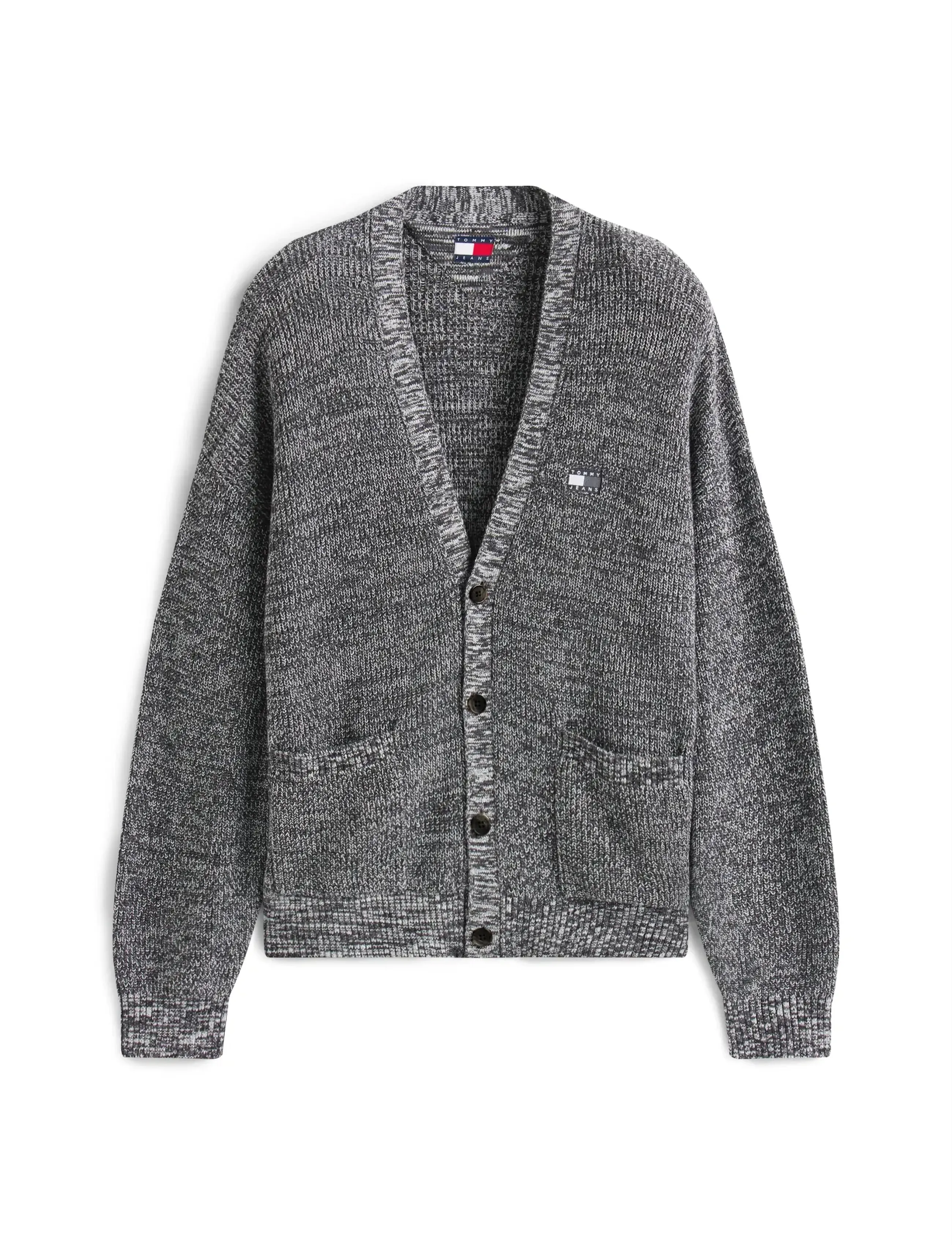 Tommy Jeans - TJM RLX BADGE MULTI TWIST CARDI - hnepptar peysur - black - 5
