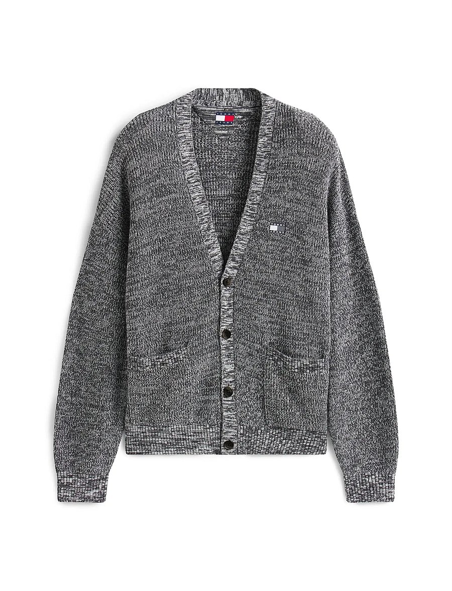 Tommy Jeans - TJM RLX BADGE MULTI TWIST CARDI - kardiganid - black - 5