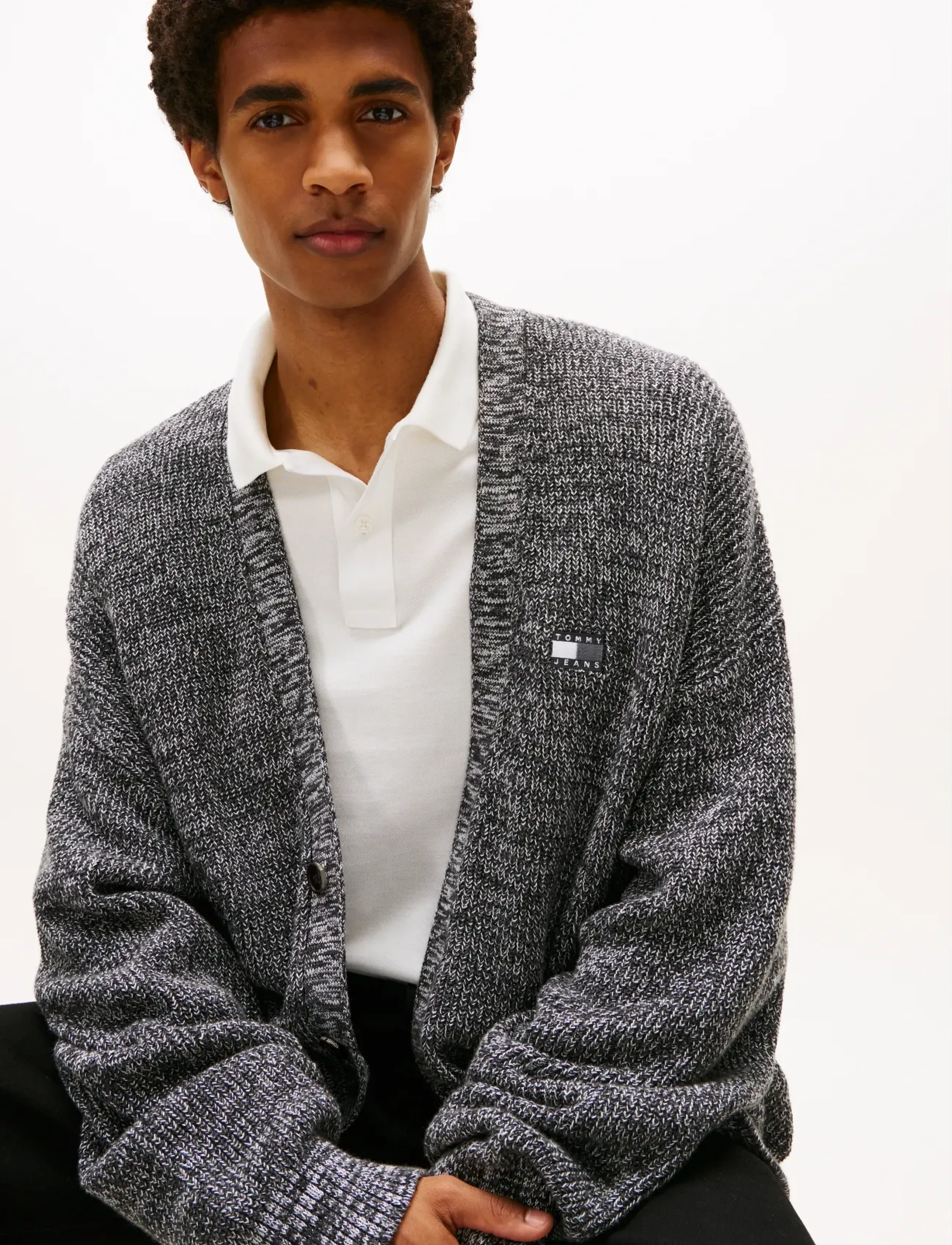 TOMMY JEANS Tjm Rlx Badge Multi Twist Cardi koftor & cardigans herr – bild 5