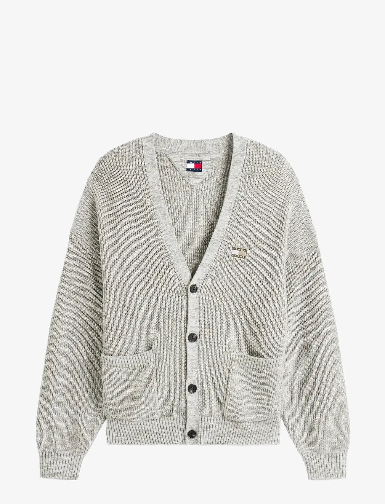 Tommy Jeans - TJM RLX BADGE MULTI TWIST CARDI - koftor - utility sage - 1