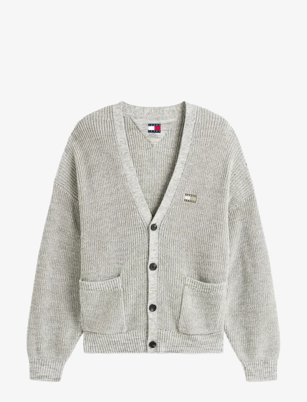 Tommy Jeans - TJM RLX BADGE MULTI TWIST CARDI - koftor - utility sage - 1