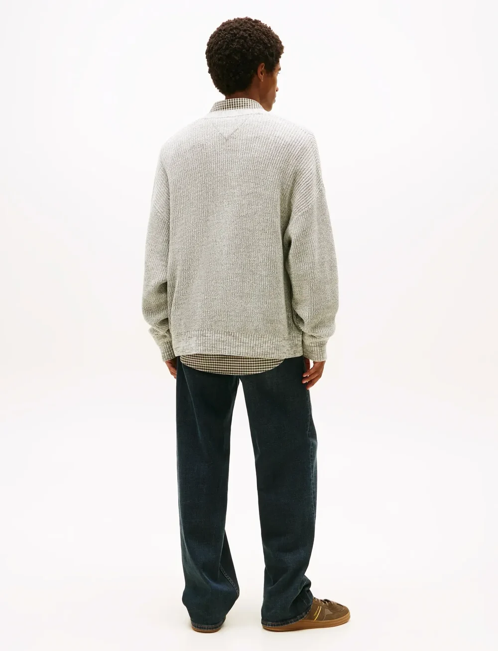 Tommy Jeans - TJM RLX BADGE MULTI TWIST CARDI - koftor - utility sage - 3