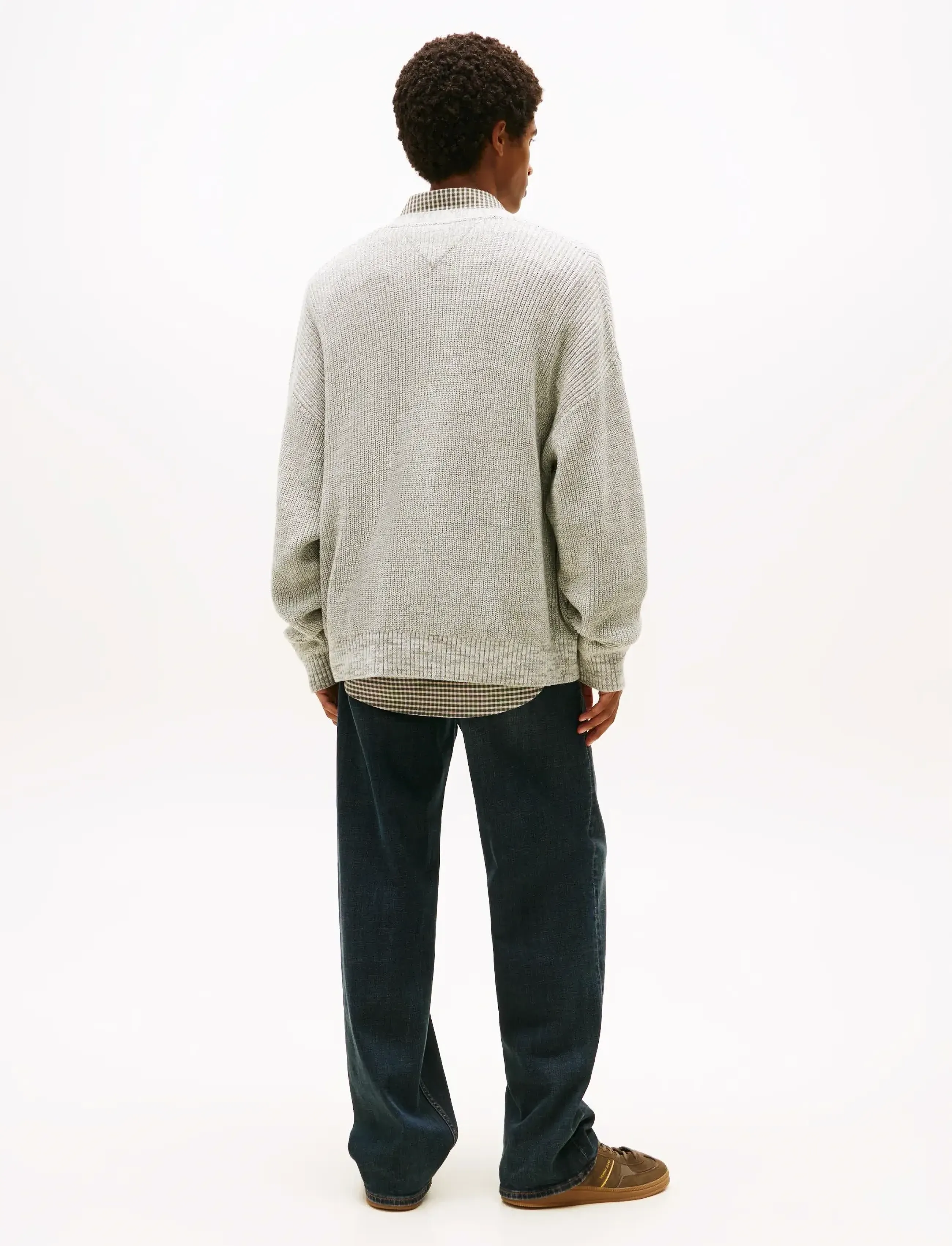 Tommy Jeans - TJM RLX BADGE MULTI TWIST CARDI - koftor - utility sage - 3