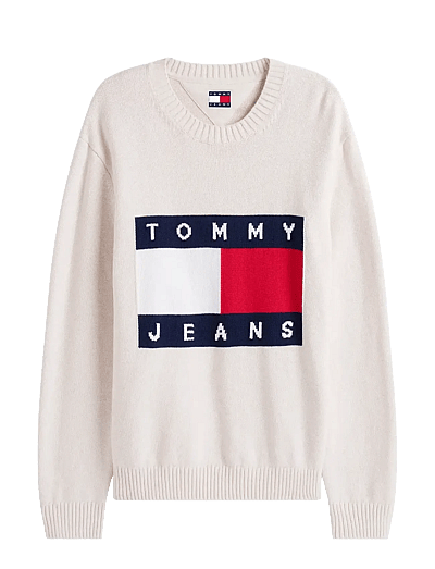 Tjm Reg Melange Flag Sweater - Rund Hals