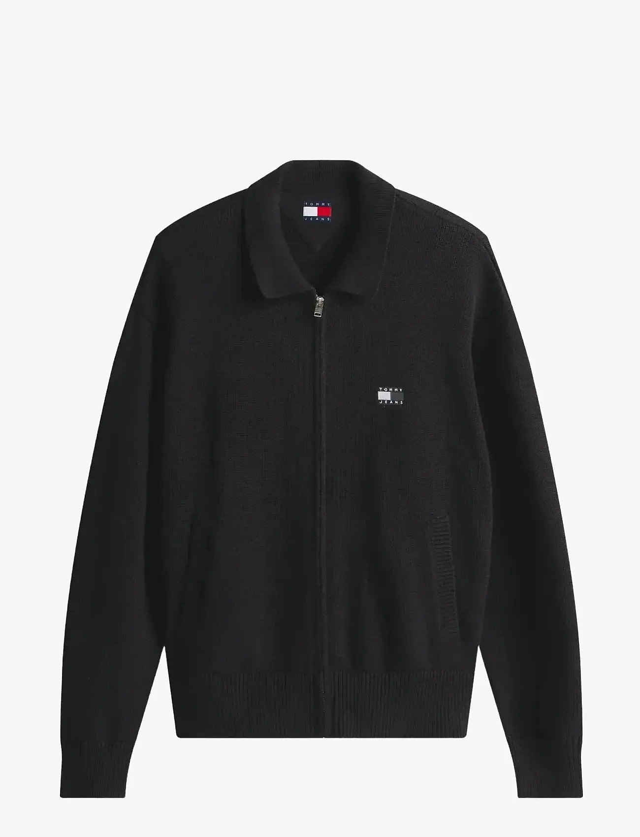 Tommy Jeans - TJM RLX TNL BADGE FZ SWEAT - dressipluusid - black - 1