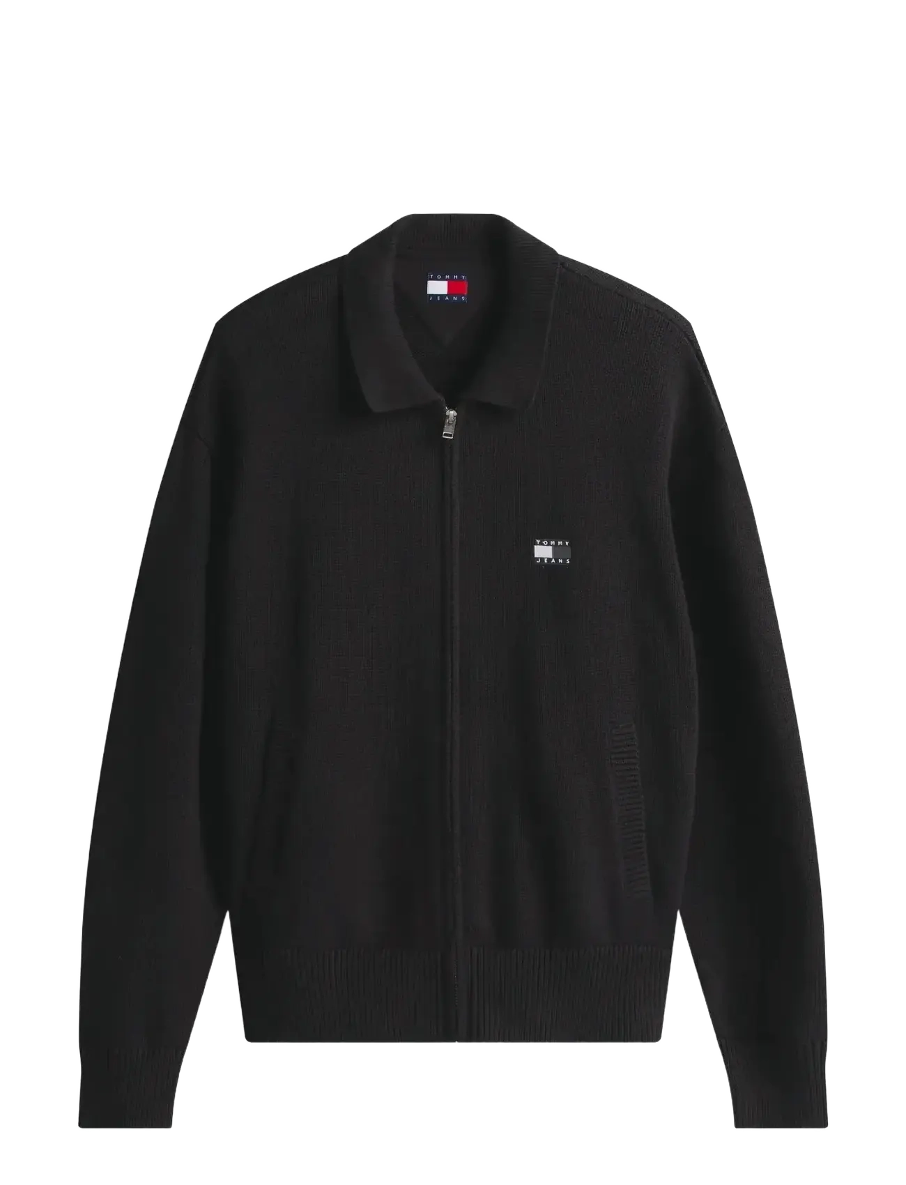 Tommy Jeans TJM RLX TNL BADGE FZ SWEAT - Sweatshirts & hættetrøjer - BLACK / black