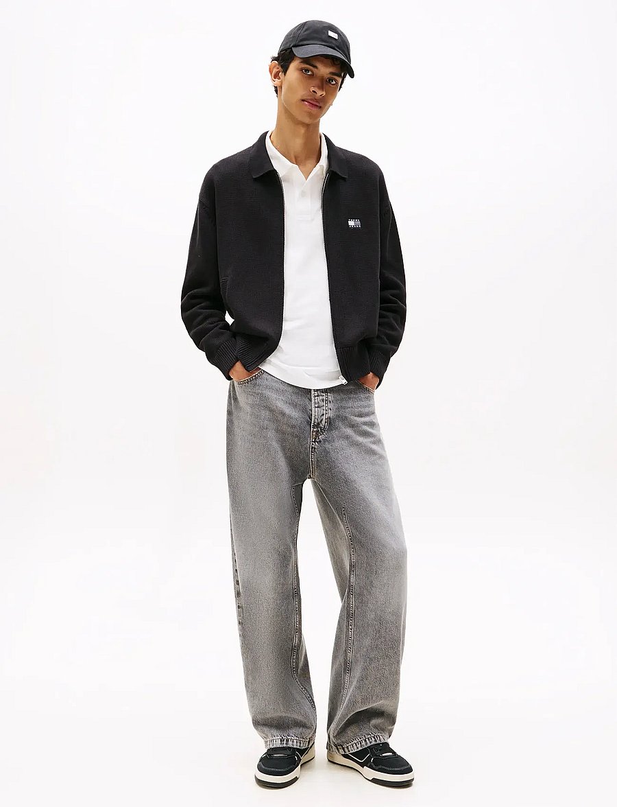 Tommy Jeans - TJM RLX TNL BADGE FZ SWEAT - sweatshirts - black - 2