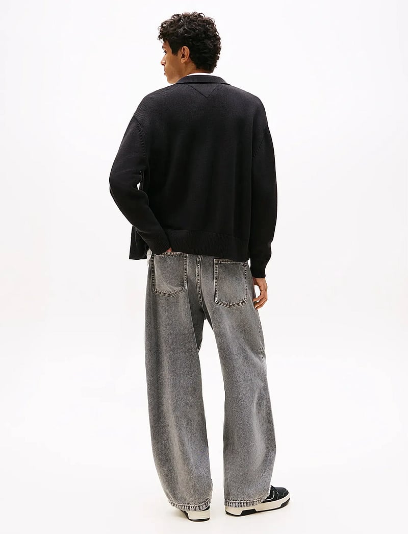 Tommy Jeans - TJM RLX TNL BADGE FZ SWEAT - dressipluusid - black - 3