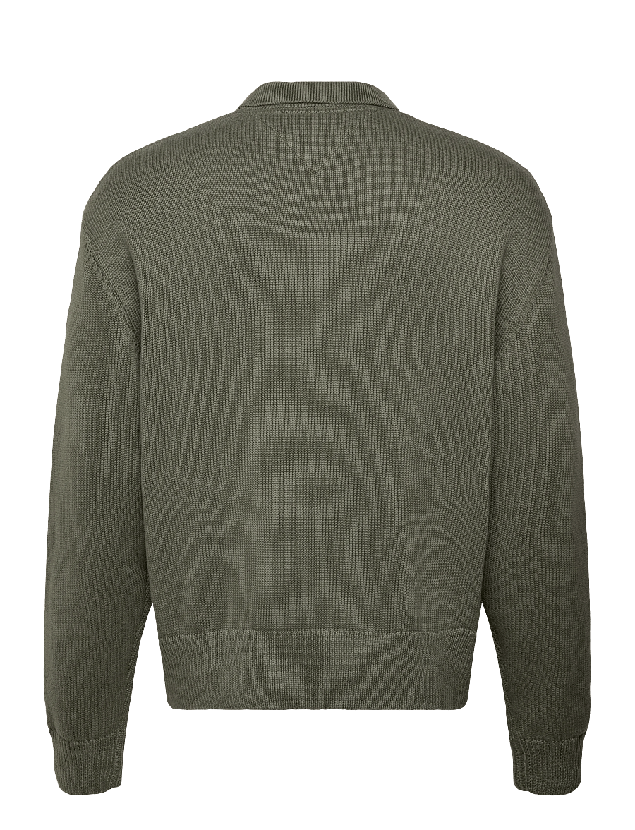 Tommy Jeans - TJM RLX TNL BADGE FZ SWEAT - sweats - pewter green - 2