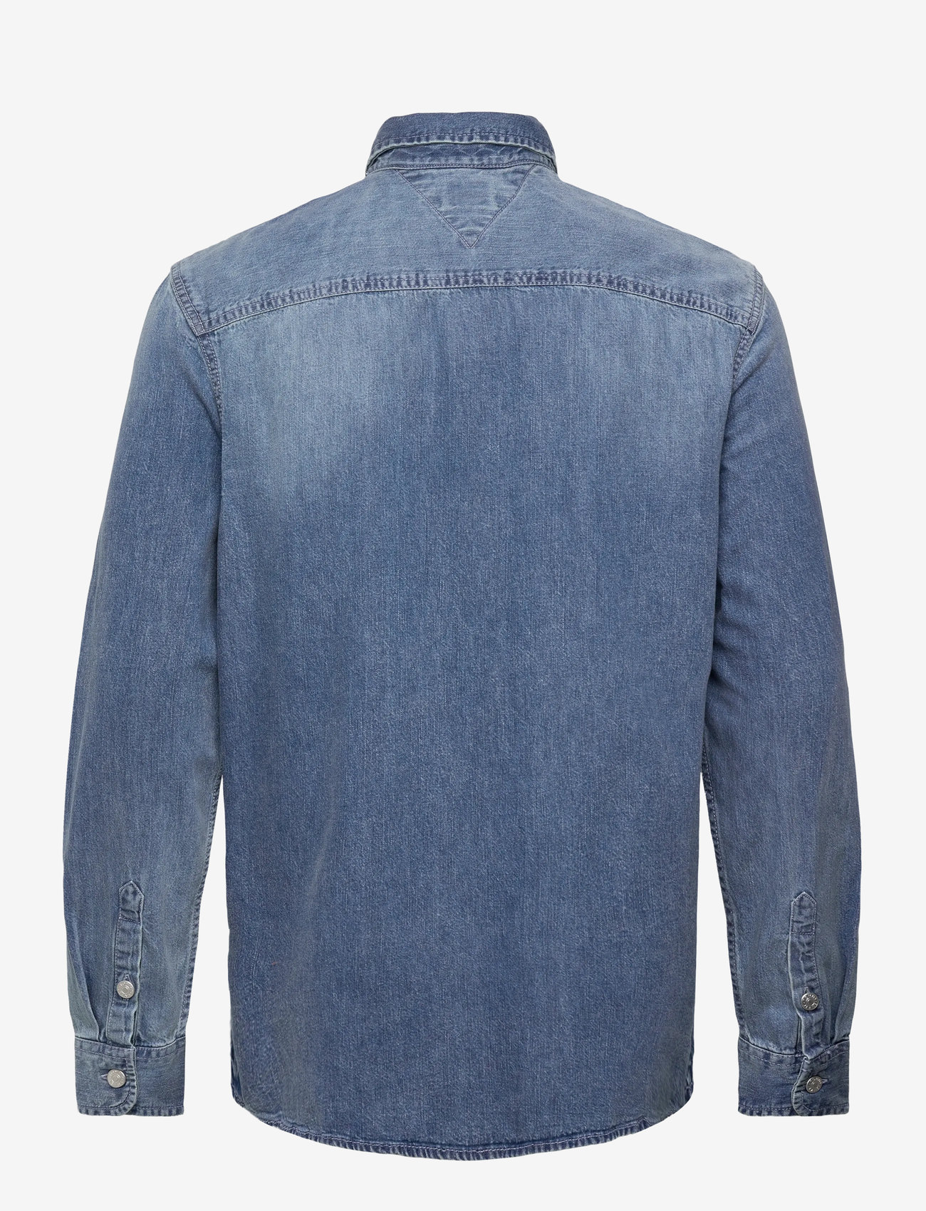 Tommy Jeans - LS REGULAR DENIM SHIRT - jeansskjortor - denim medium 01 - 2