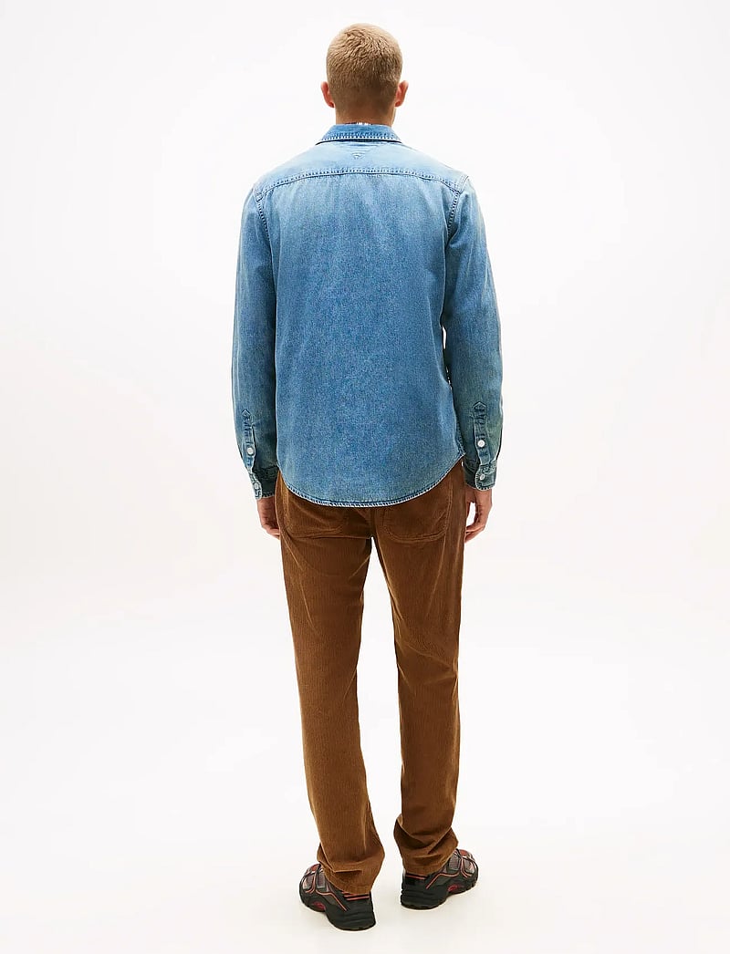 Tommy Jeans - LS REGULAR DENIM SHIRT - jeansskjortor - denim medium 01 - 4