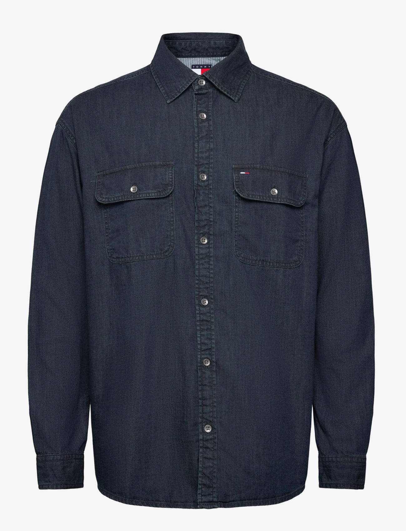 Tommy Jeans - LS RELAXED DENIM SHIRT BL BK - jeanshemden - denim dark 01 - 1