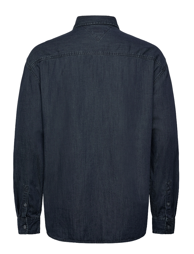 Tommy Jeans - LS RELAXED DENIM SHIRT BL BK - jeanshemden - denim dark 01 - 2