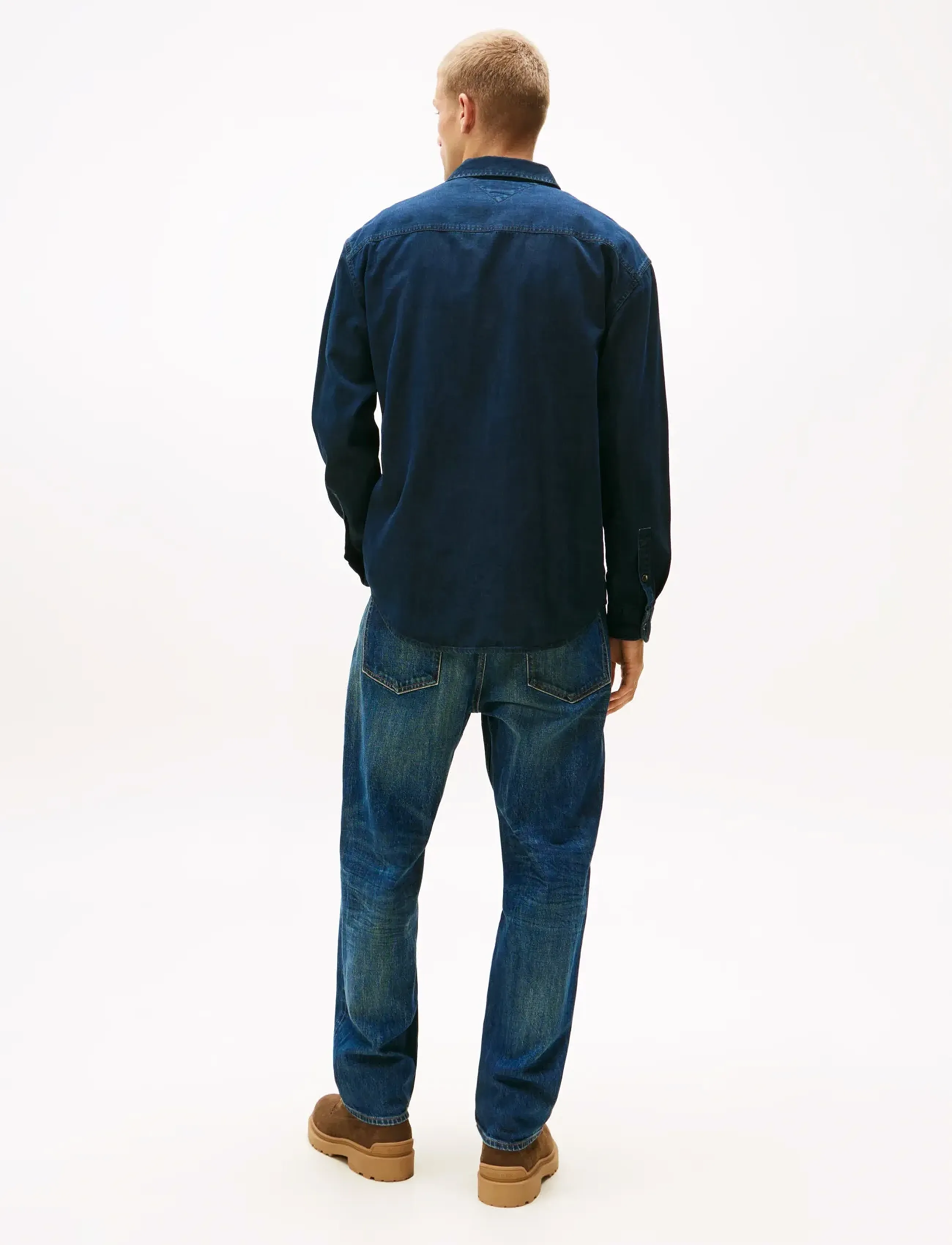 Tommy Jeans - LS RELAXED DENIM SHIRT BL BK - jeanshemden - denim dark 01 - 4