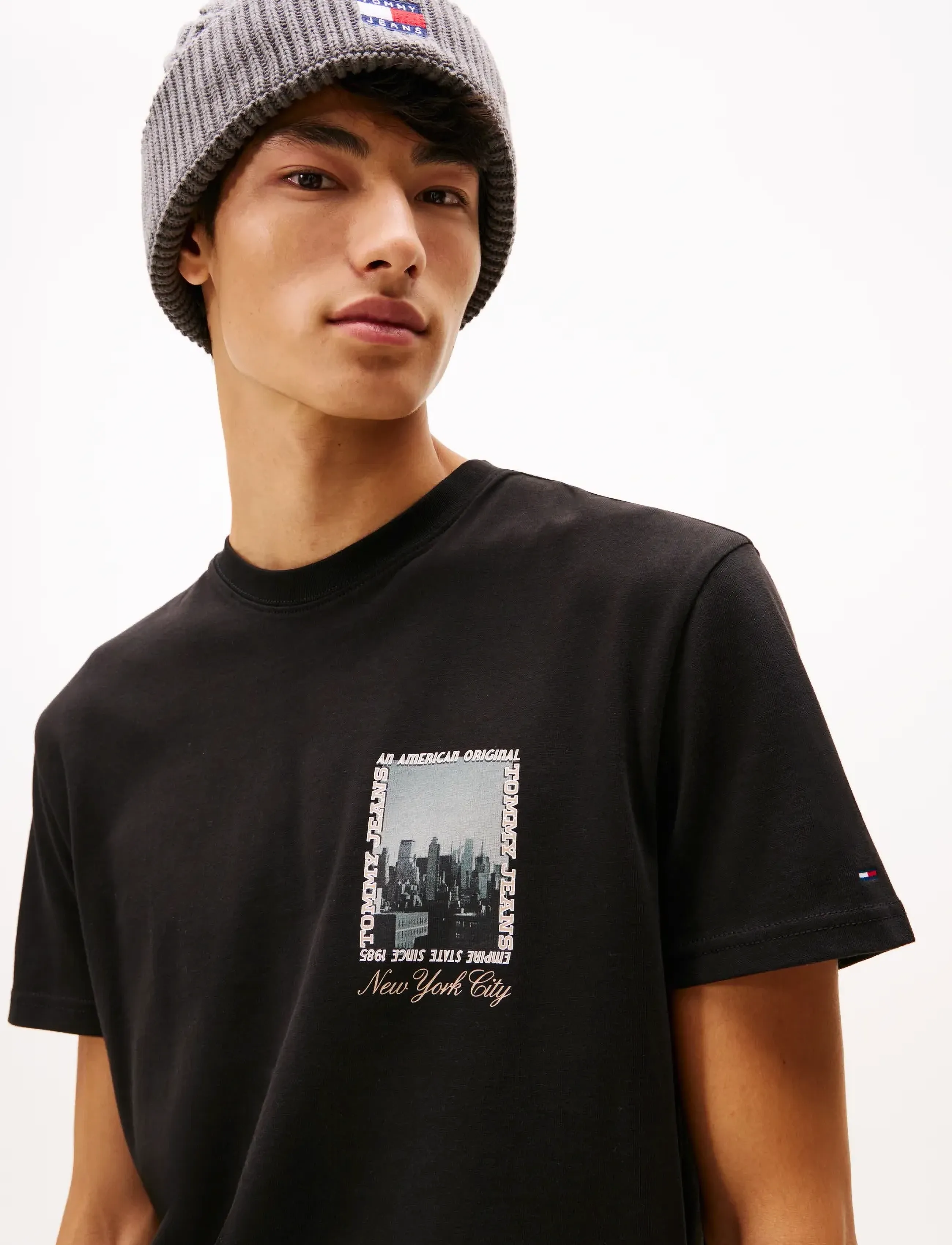 Tommy Jeans - TJM REG PHOTO TEE - stutterma bolir - black - 4
