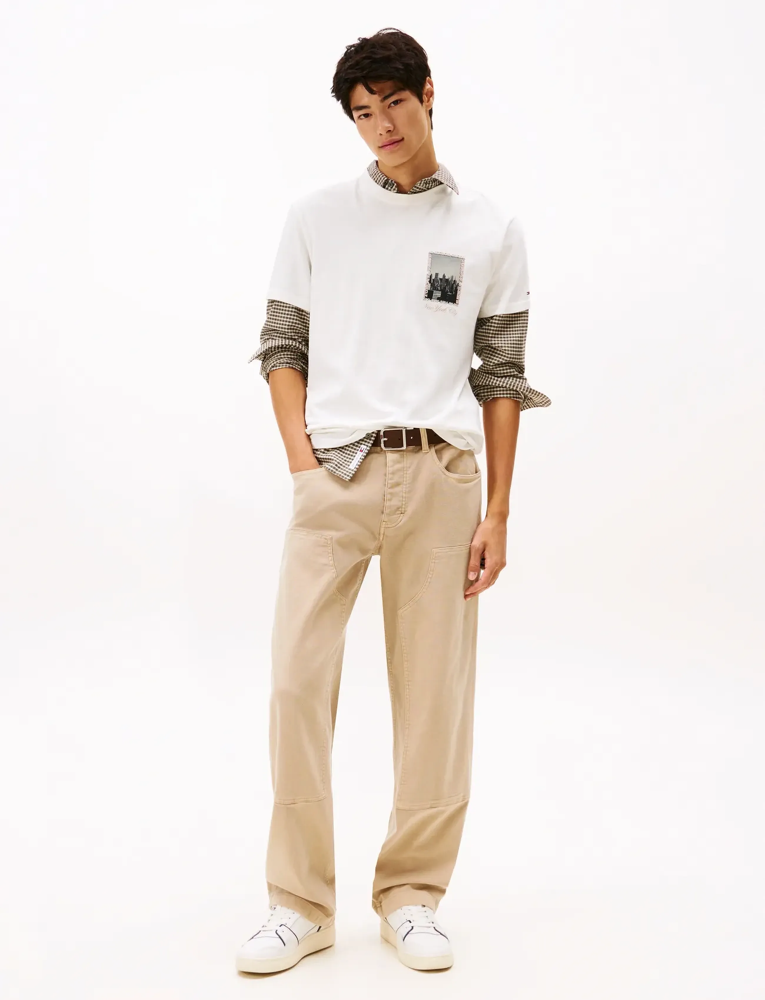 Tommy Jeans - TJM REG PHOTO TEE - short-sleeved t-shirts - ecru - 2