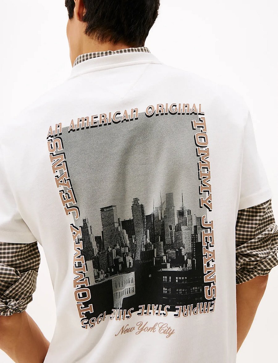 Tommy Jeans - TJM REG PHOTO TEE - kurzärmelige t-shirts - ecru - 3