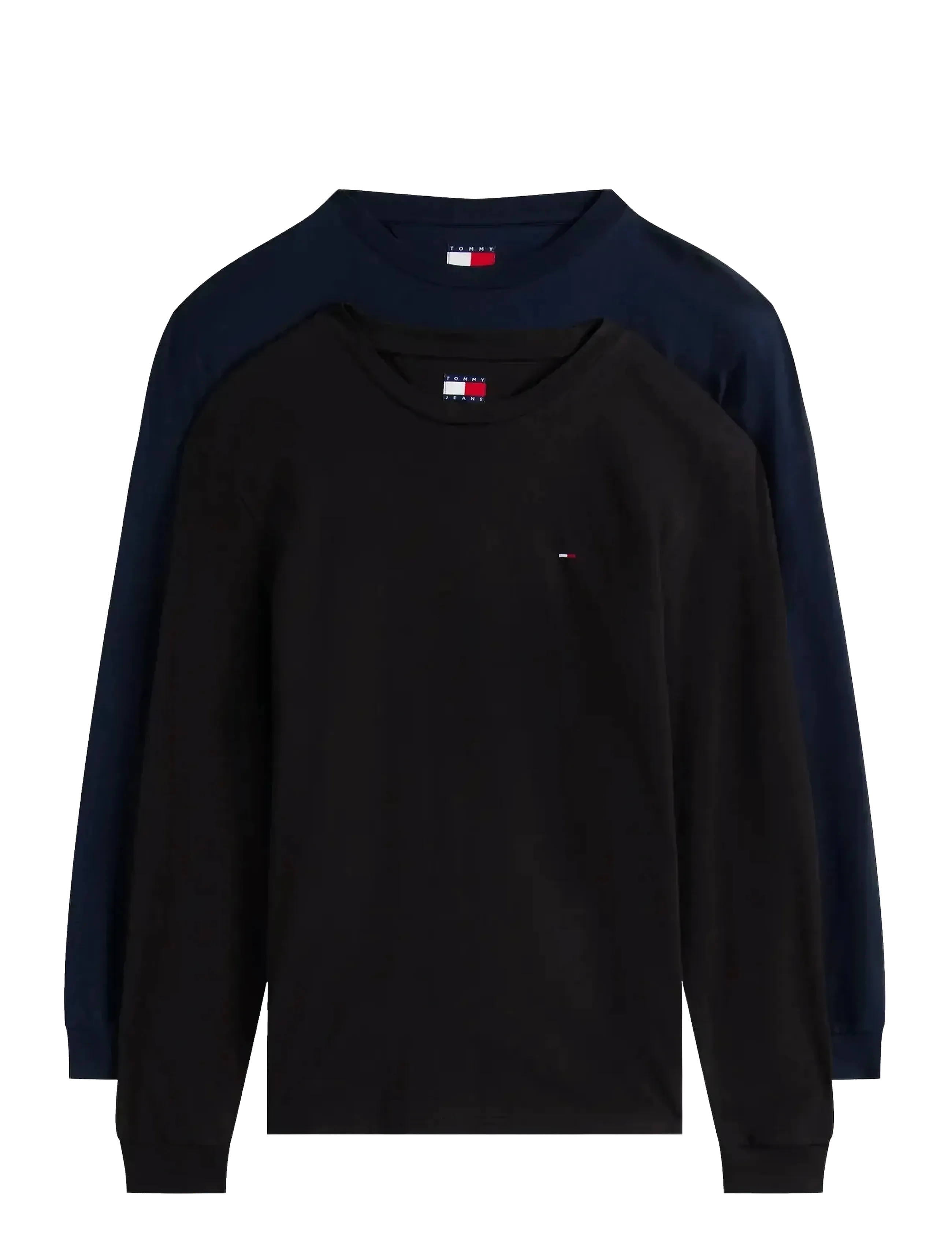 Tommy Jeans TJM SLIM 2PACK L/S EXT - Kläder - BLACK / DARK NIGHT NAVY / multi