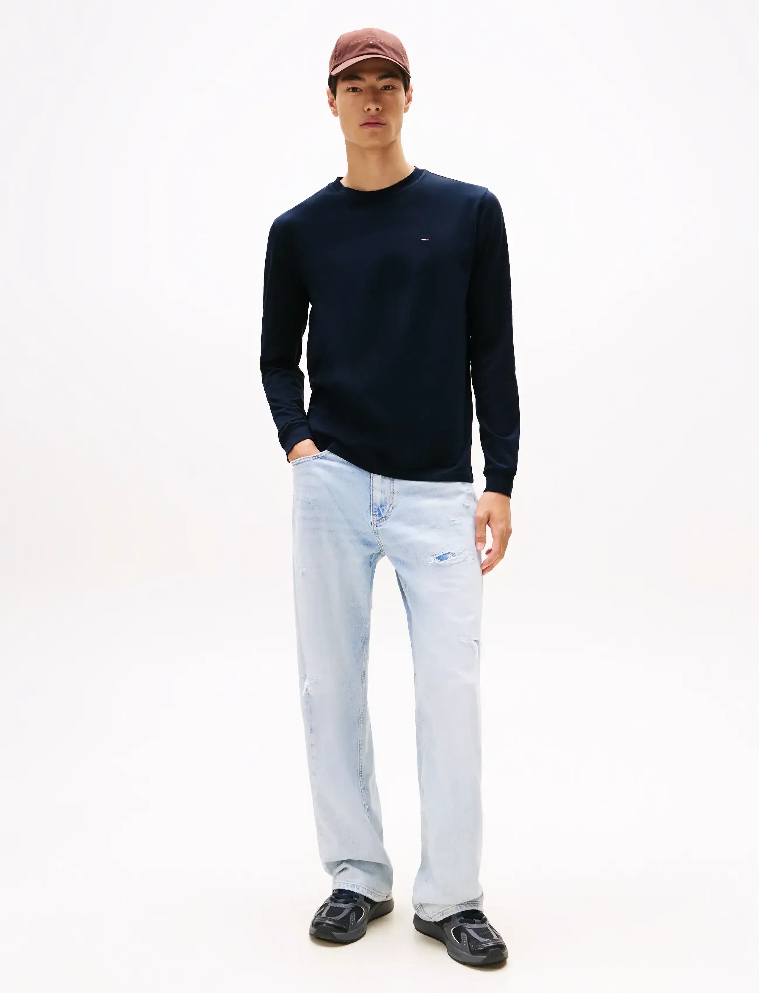 Tommy Jeans TJM SLIM 2PACK L/S EXT - Deals - BLACK / DARK NIGHT NAVY / multi