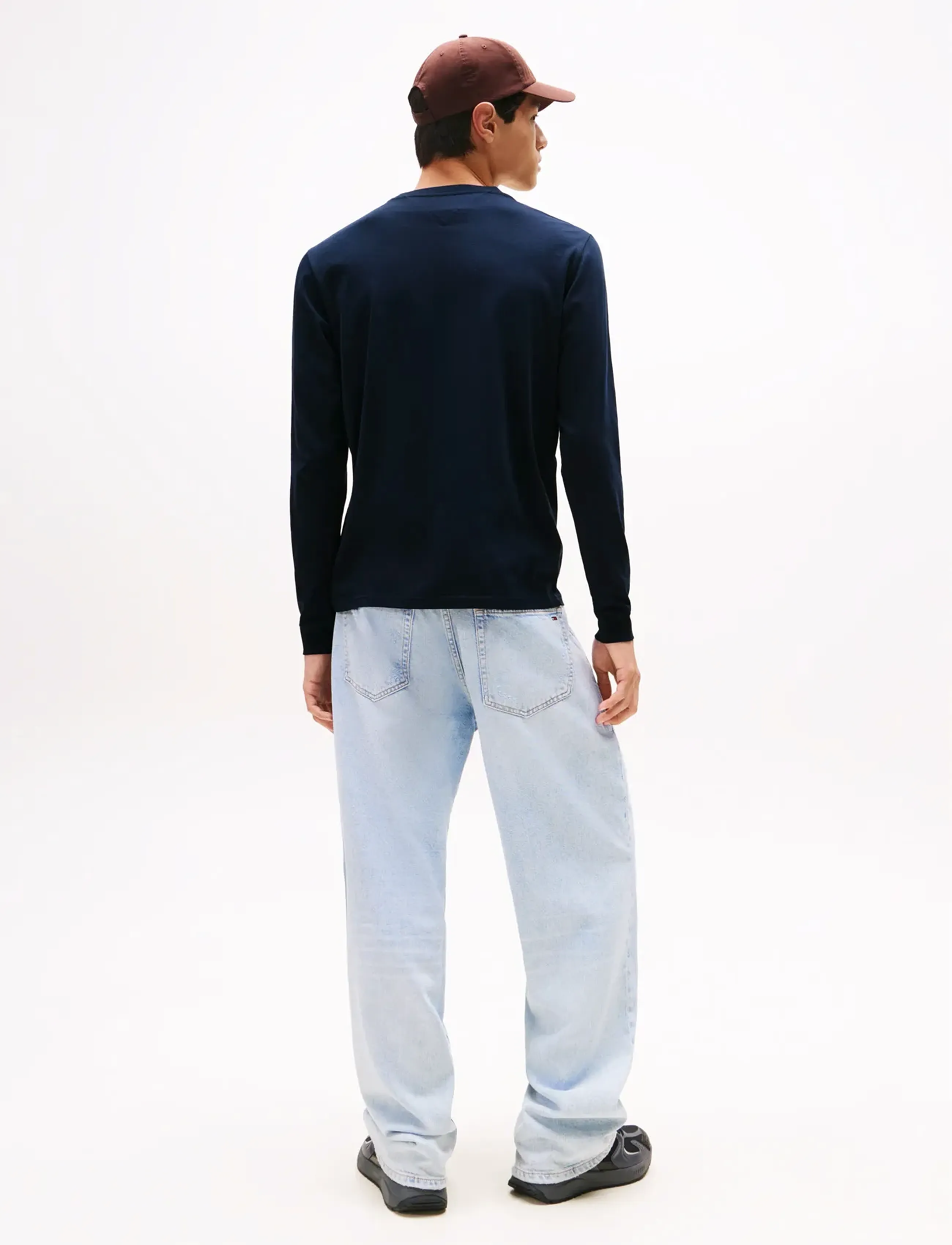 Tommy Jeans - TJM SLIM 2PACK L/S EXT - langærmede t-shirts - black / dark night navy - 4