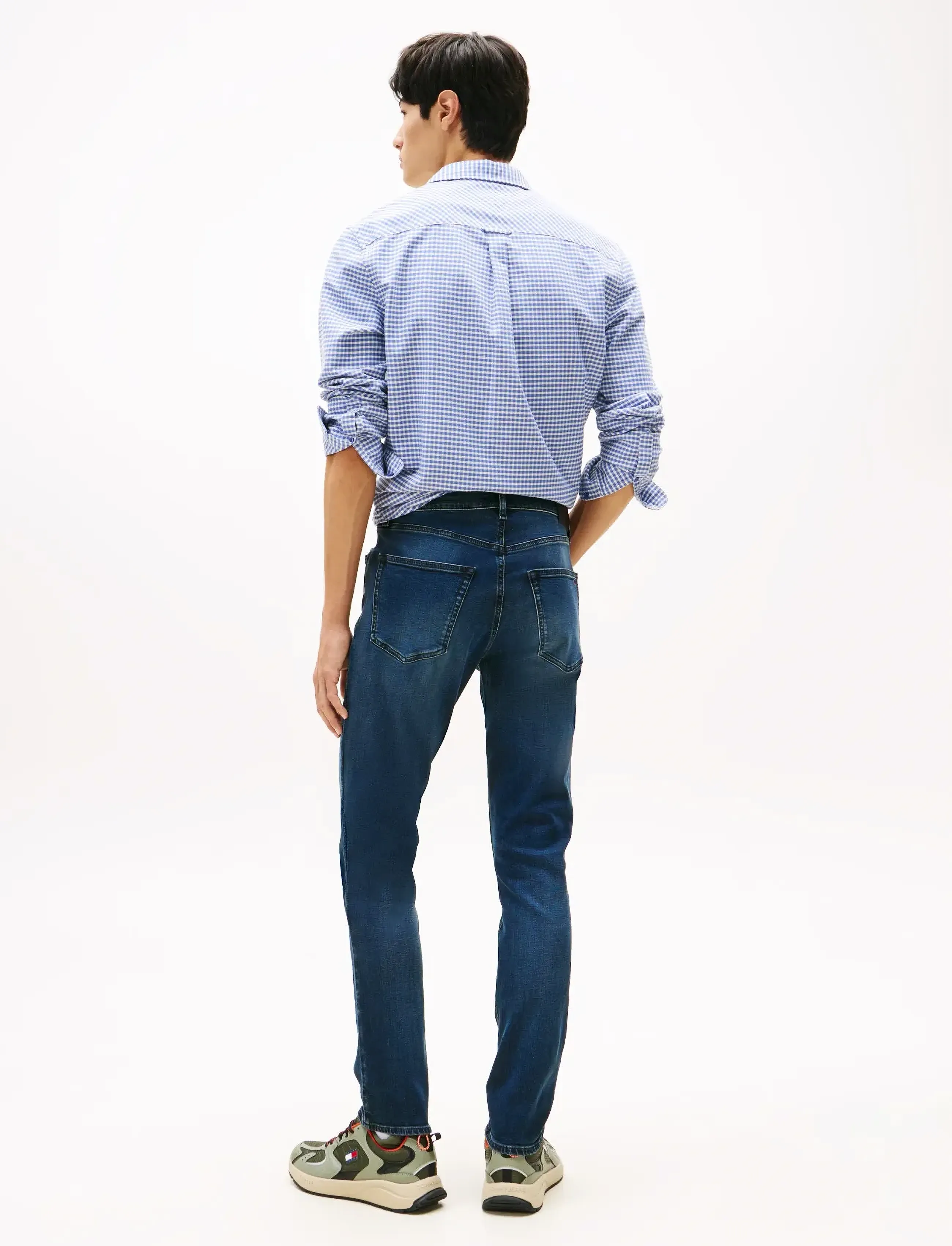 Tommy Jeans - SCANTON SLIM DI1263 - džinsa bikses ar tievām starām - denim dark - 2