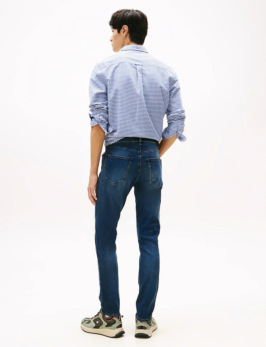 Tommy Jeans - SCANTON SLIM DI1263 - džinsa bikses ar tievām starām - denim dark - 2