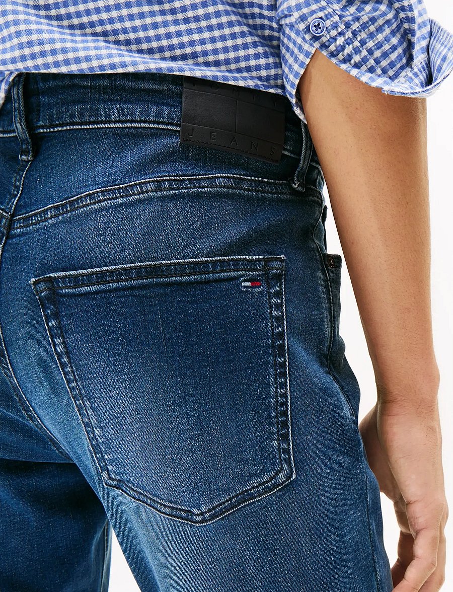 Tommy Jeans - SCANTON SLIM DI1263 - džinsa bikses ar tievām starām - denim dark - 3