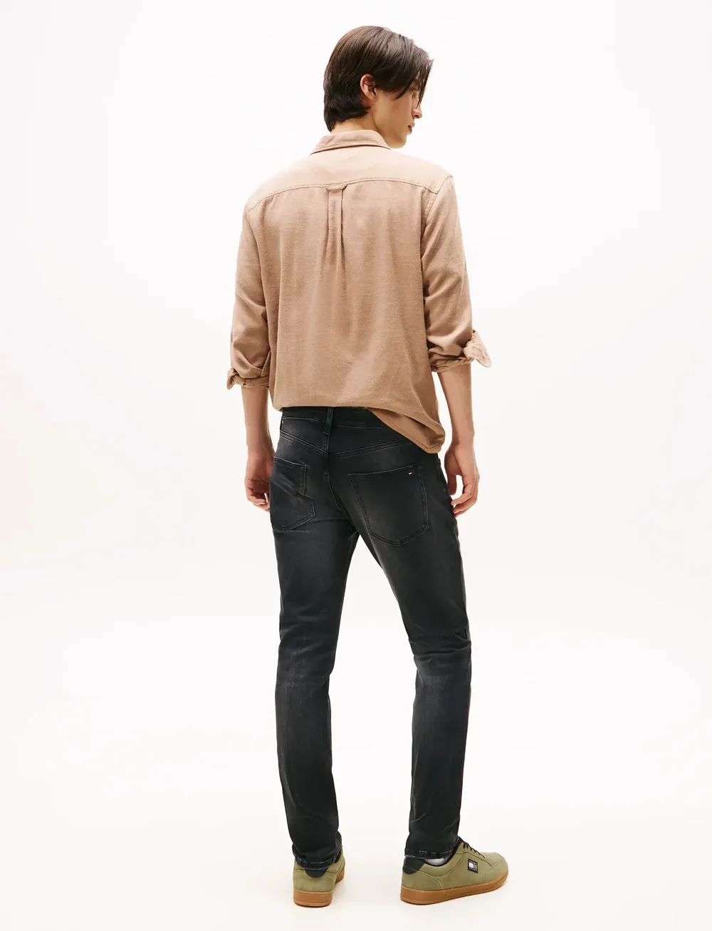 Tommy Jeans - SCANTON SLIM DI1286 - kitsad teksad - denim black - 2