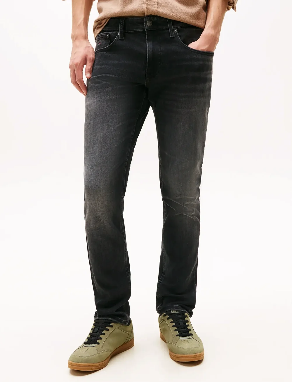 Tommy Jeans - SCANTON SLIM DI1286 - kitsad teksad - denim black - 4