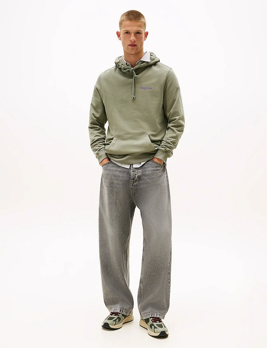 Tommy Jeans - THEO BAGGY RWB CBF DI6078 - loose jeans - denim grey - 0